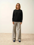 NORENA Pull Col Rond Noir