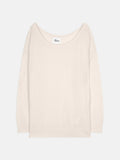 KAREN pull col rond ivoire