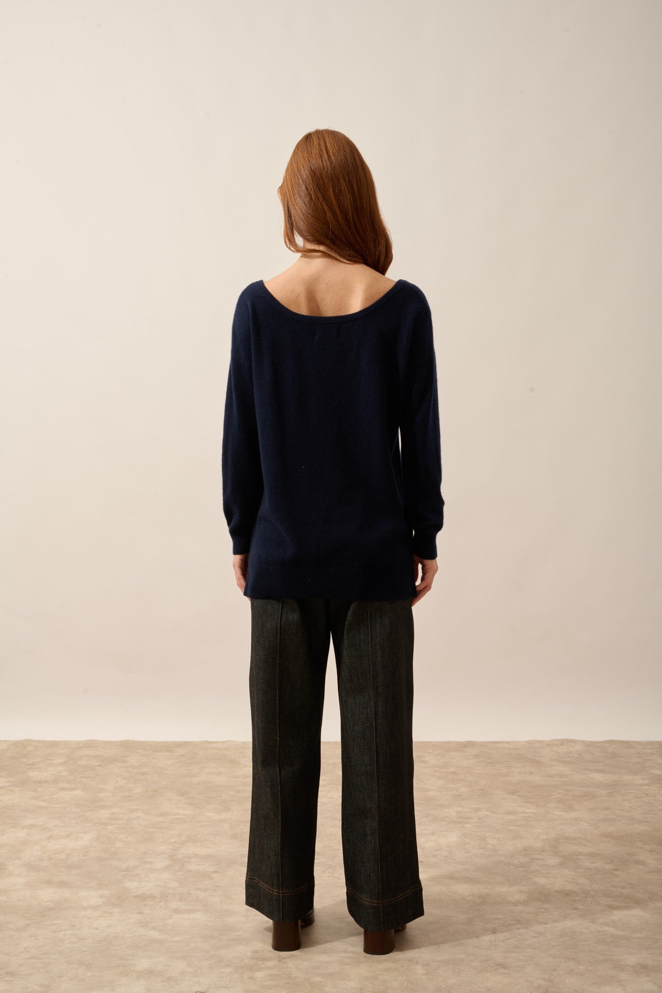 karen pull col rond navy