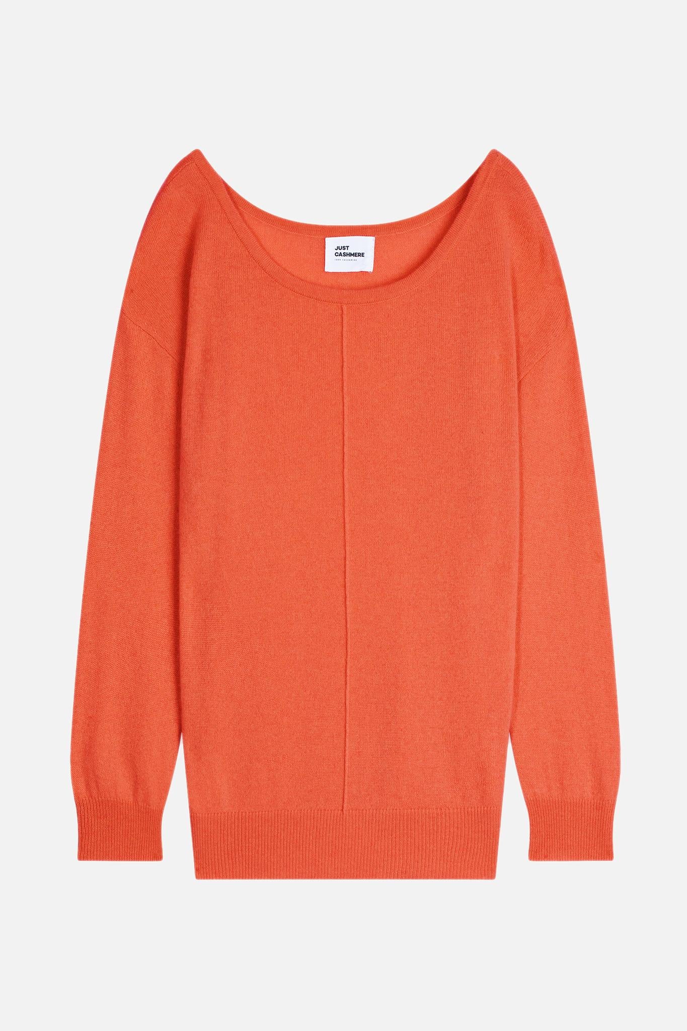 KAREN round-neck sweater orange