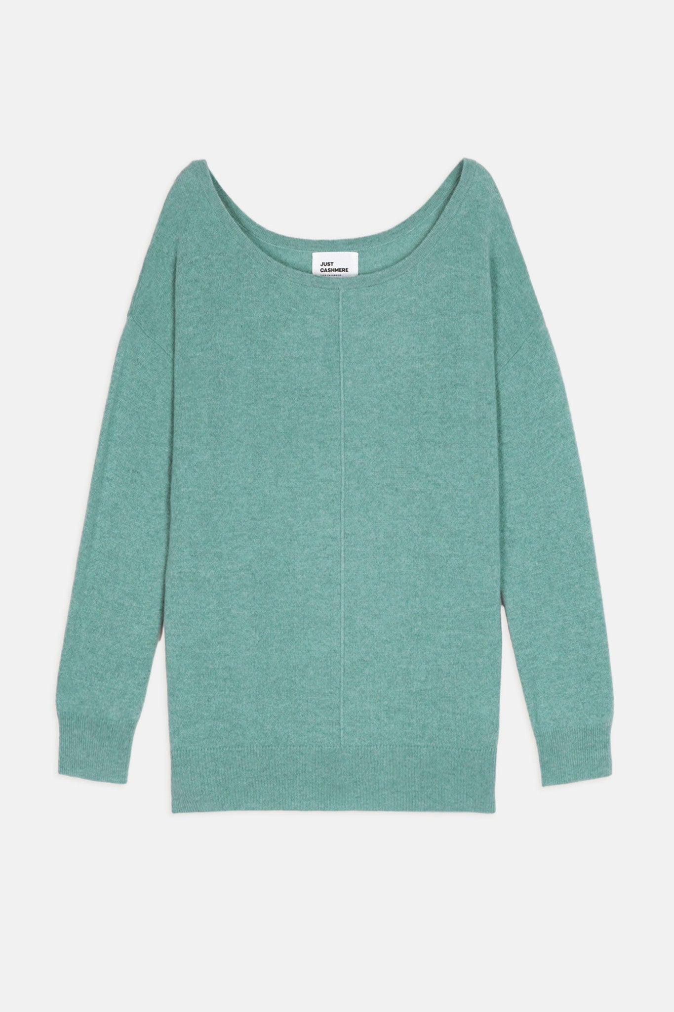 karen pull col rond vert chiné