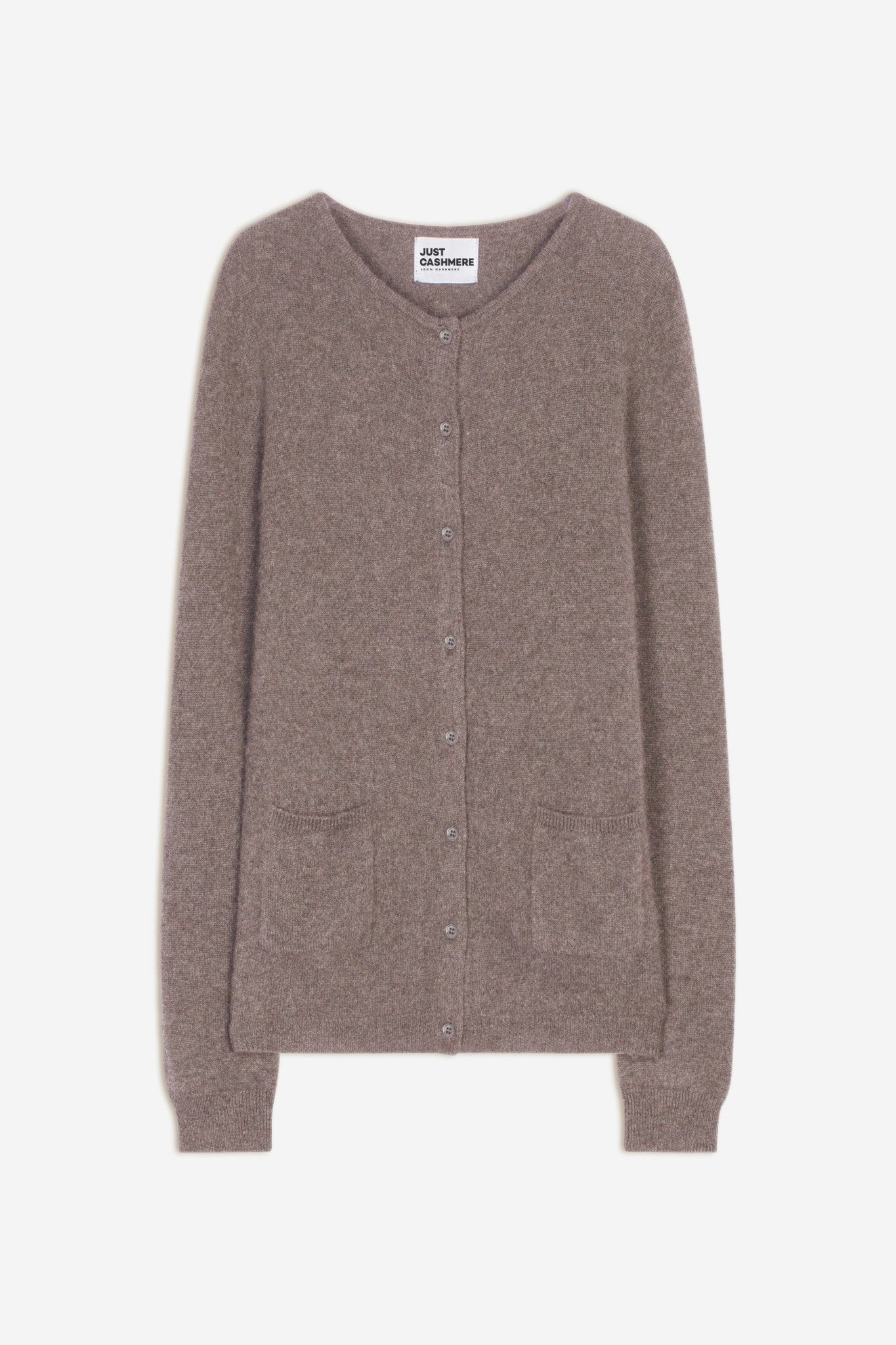 katharine cardigan col rond caribou chiné