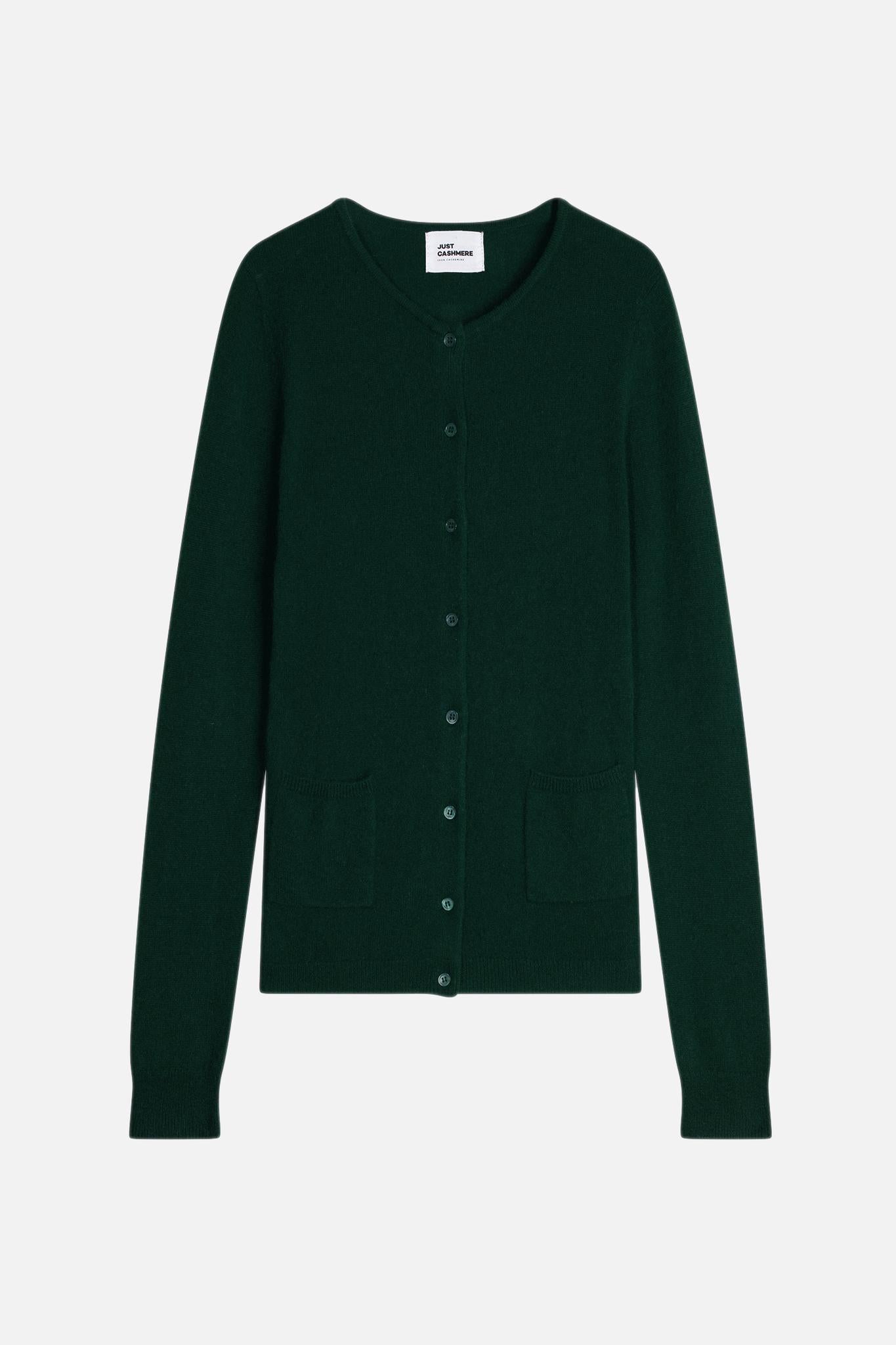 KATHARINE cardigan col rond cyprès