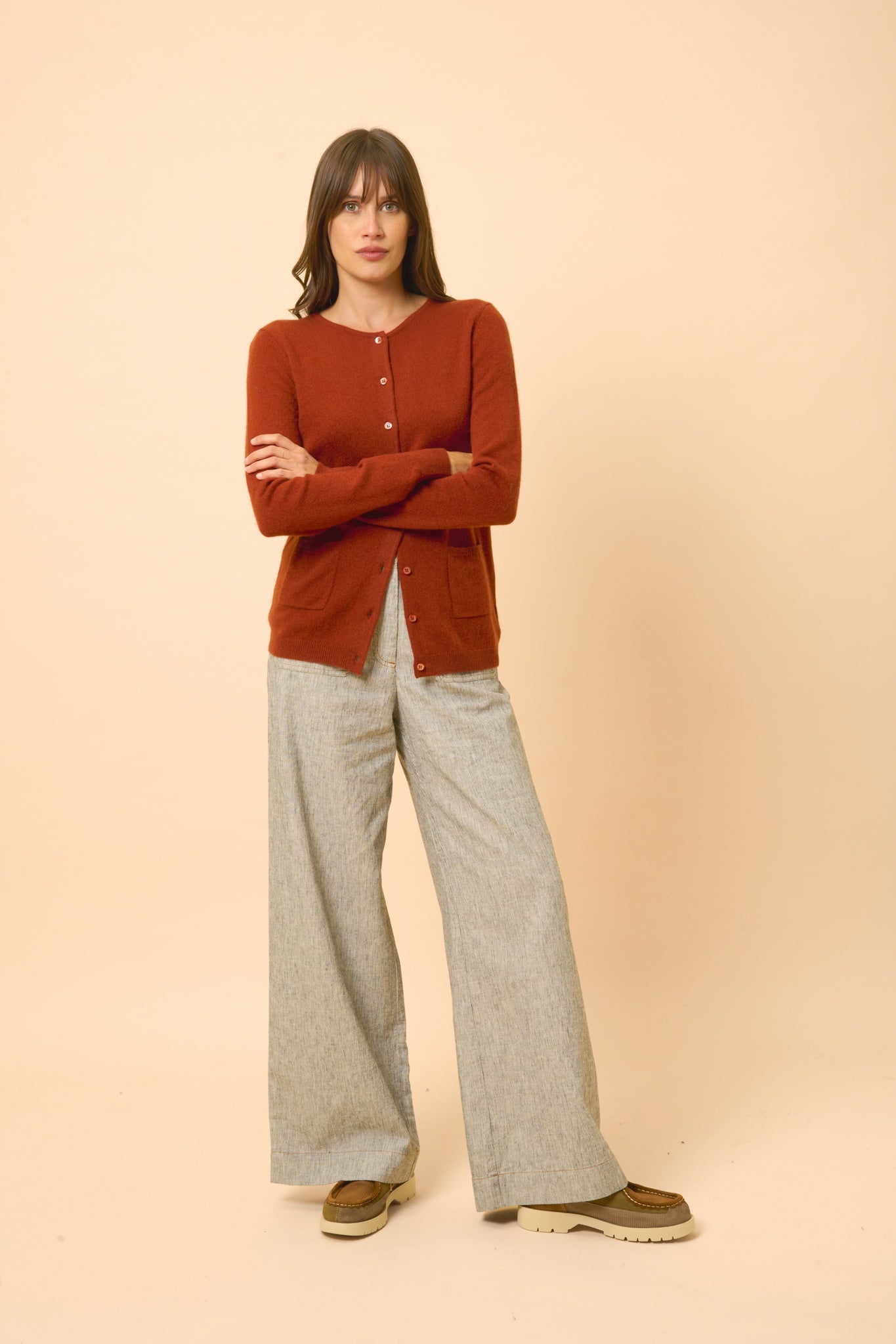 KATHARINE cardigan round neck squirrel