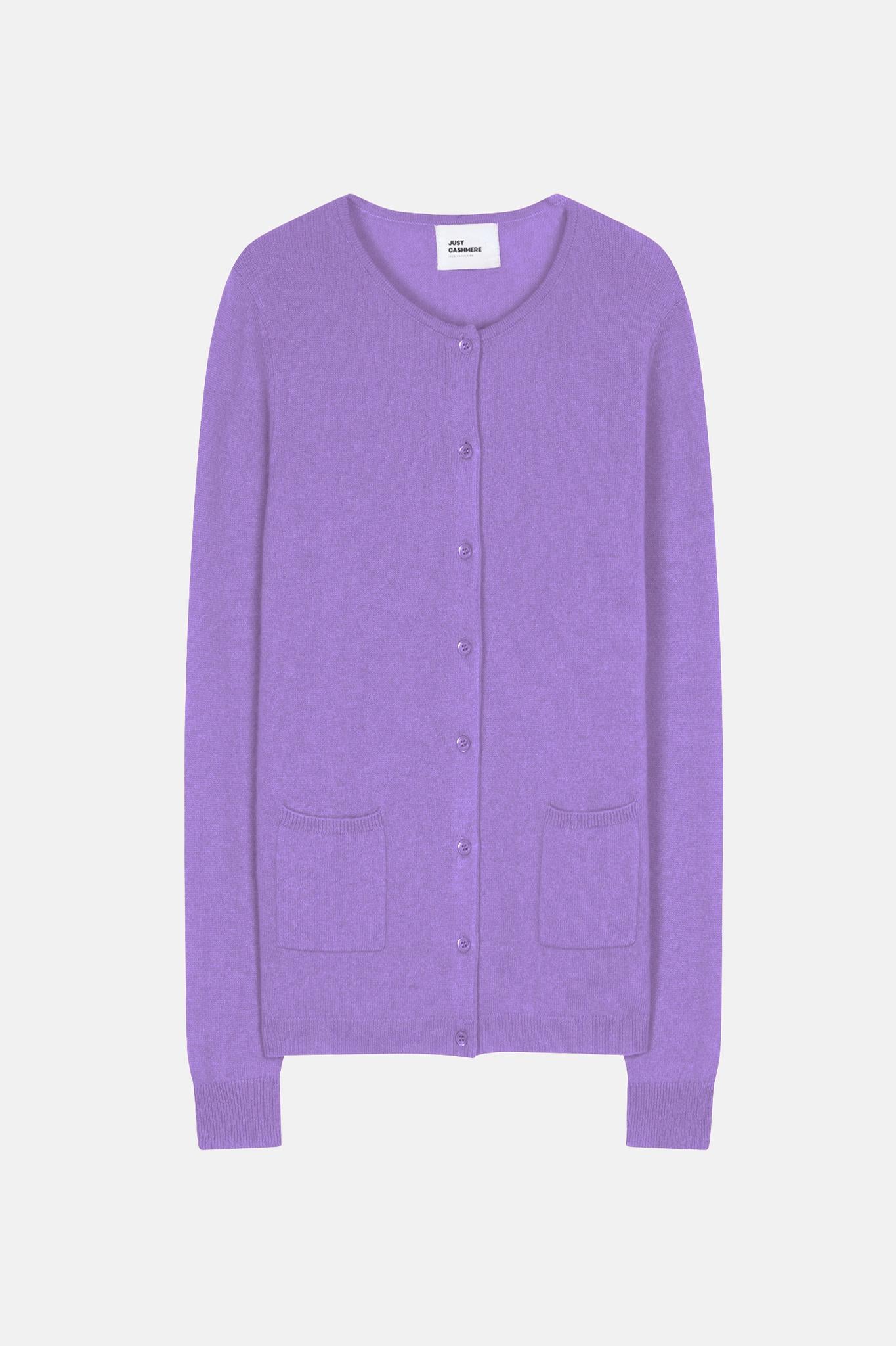 KATHARINE cardigan col rond lavande