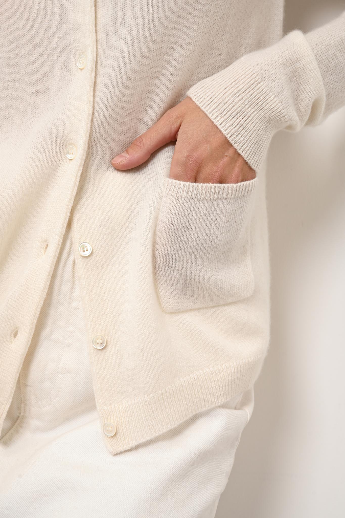 KATHARINE cardigan col rond neige