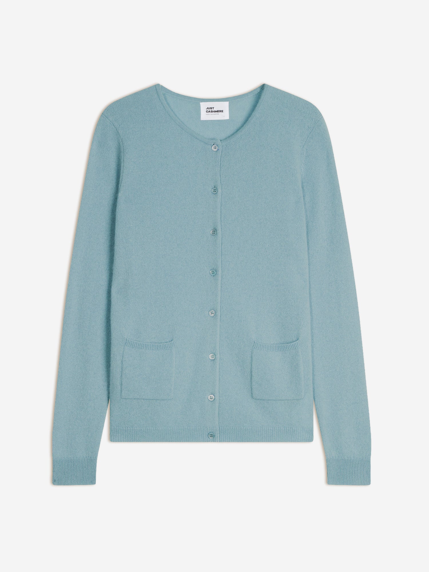 KATHARINE cardigan col rond petrole clair