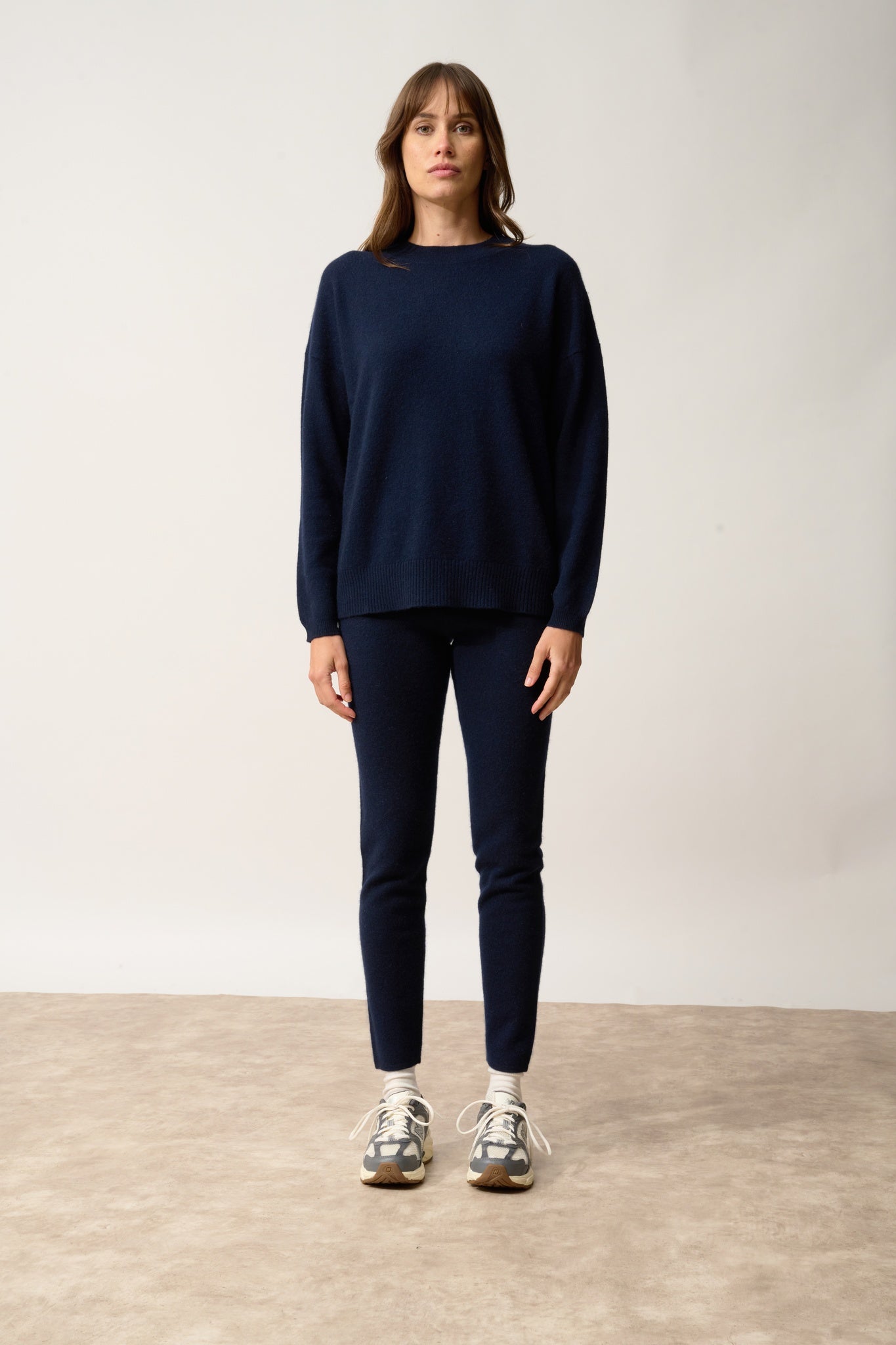KAYLA pull col rond navy