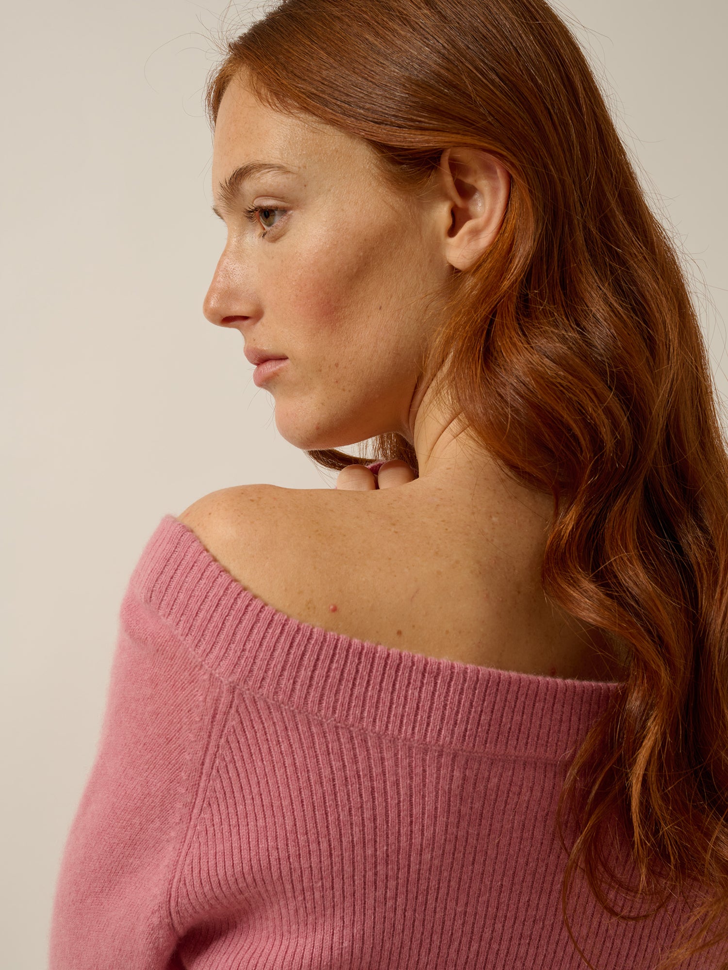 KELLY petal boat-neck sweater