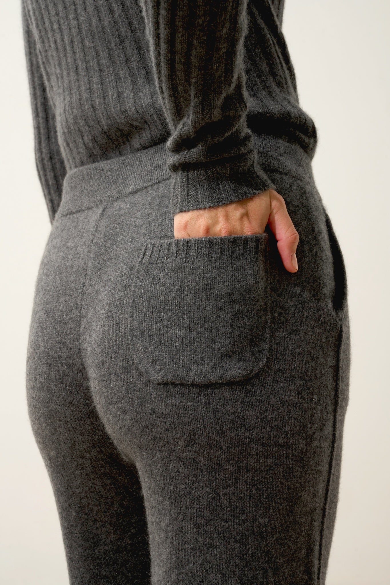 KIRAUNA jogging 4 fils anthracite chiné