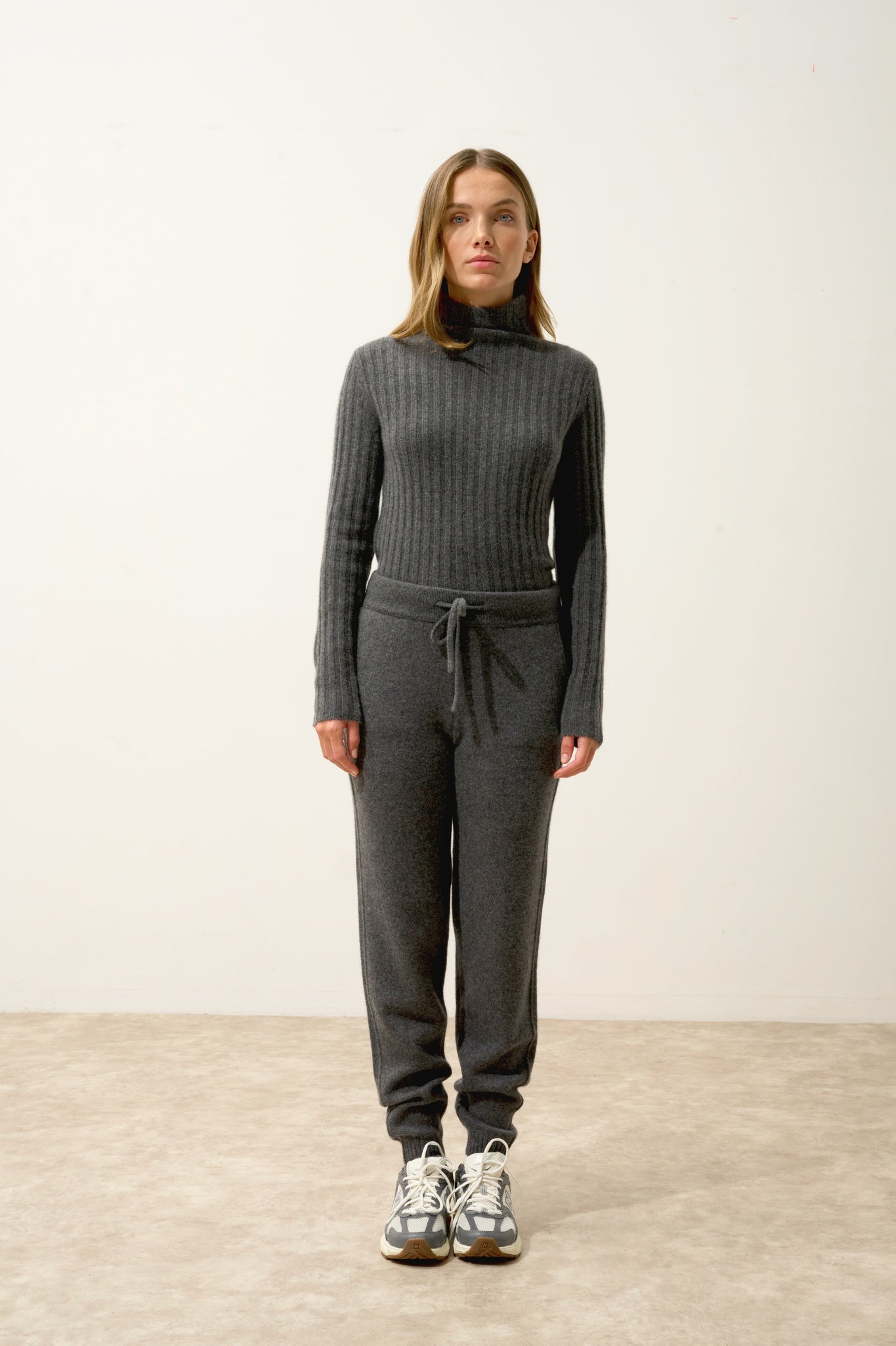 KIRAUNA jogging 4 fils anthracite chiné