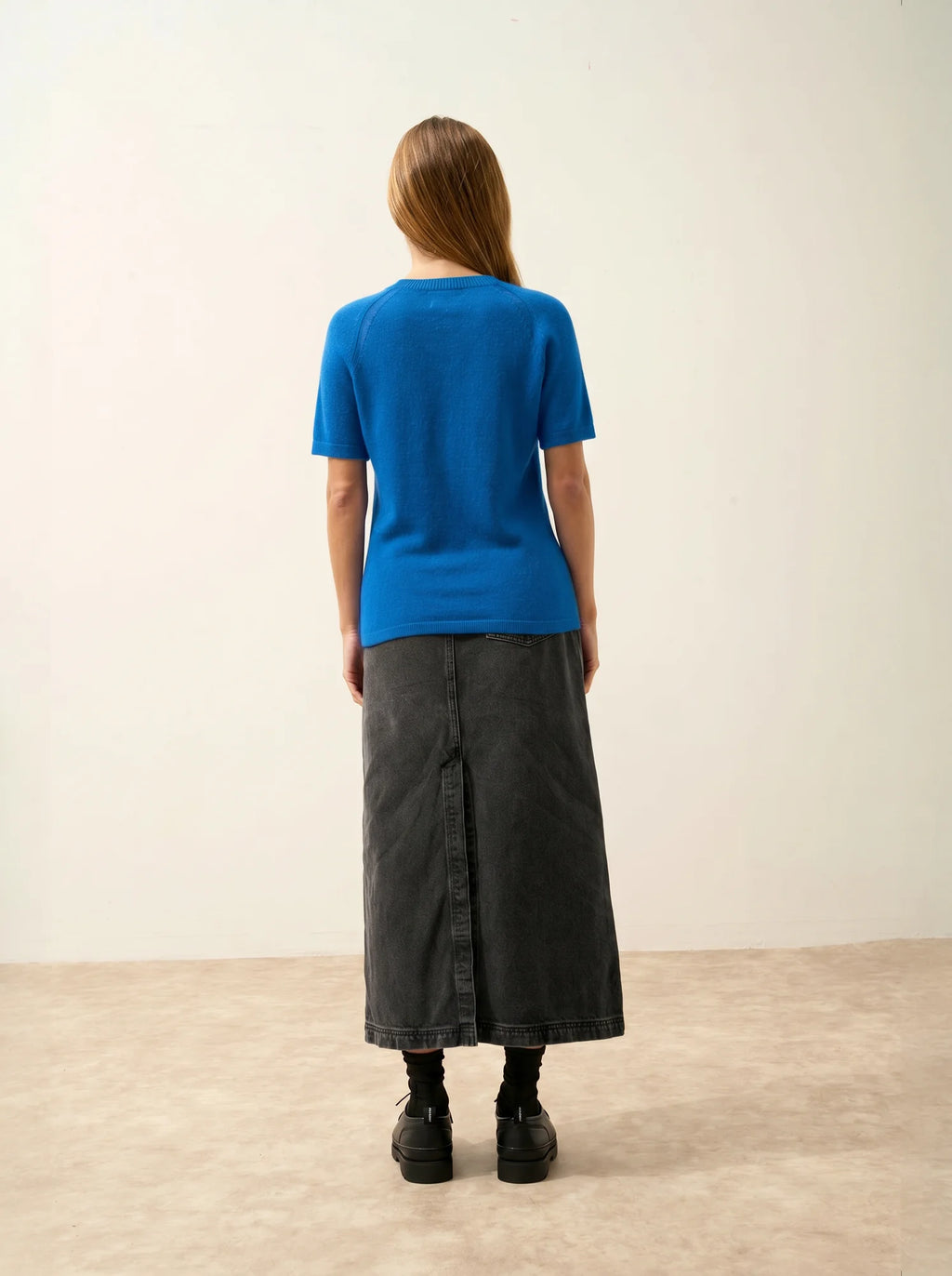 LAÏSA T-Shirt Col Rond Azur