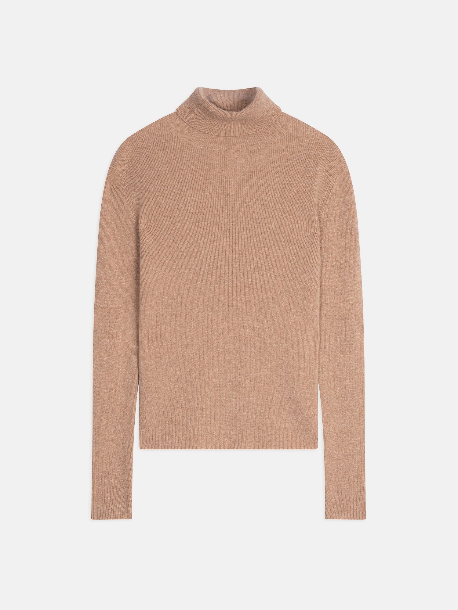 LANAIS pull col roulé camel chiné