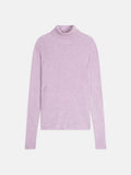 LANAIS pull col roulé mauve chiné