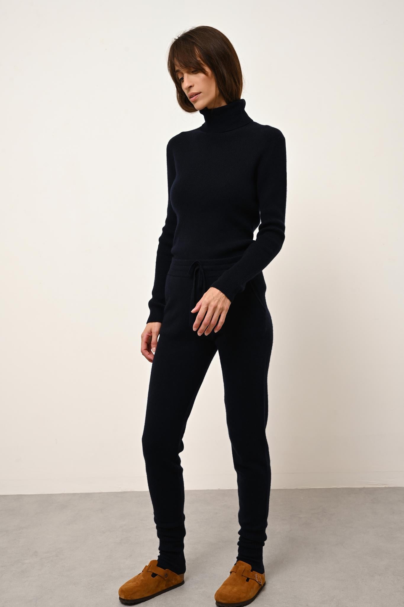 LANAIS pull col roulé navy