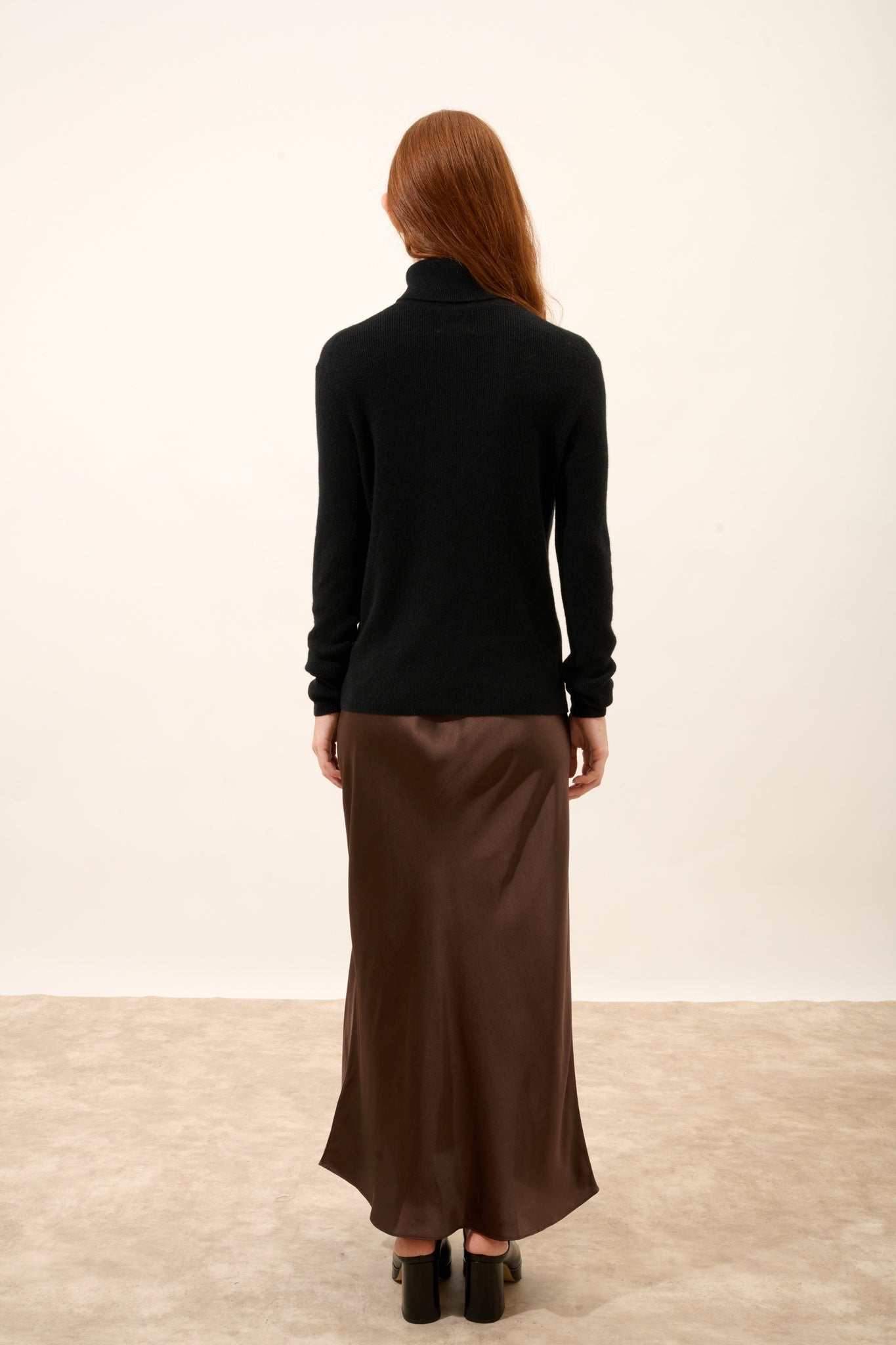 LANAIS pull col roulé noir