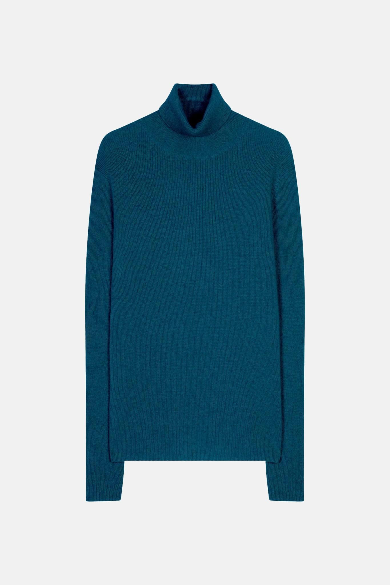 LANAIS pull col roulé paon