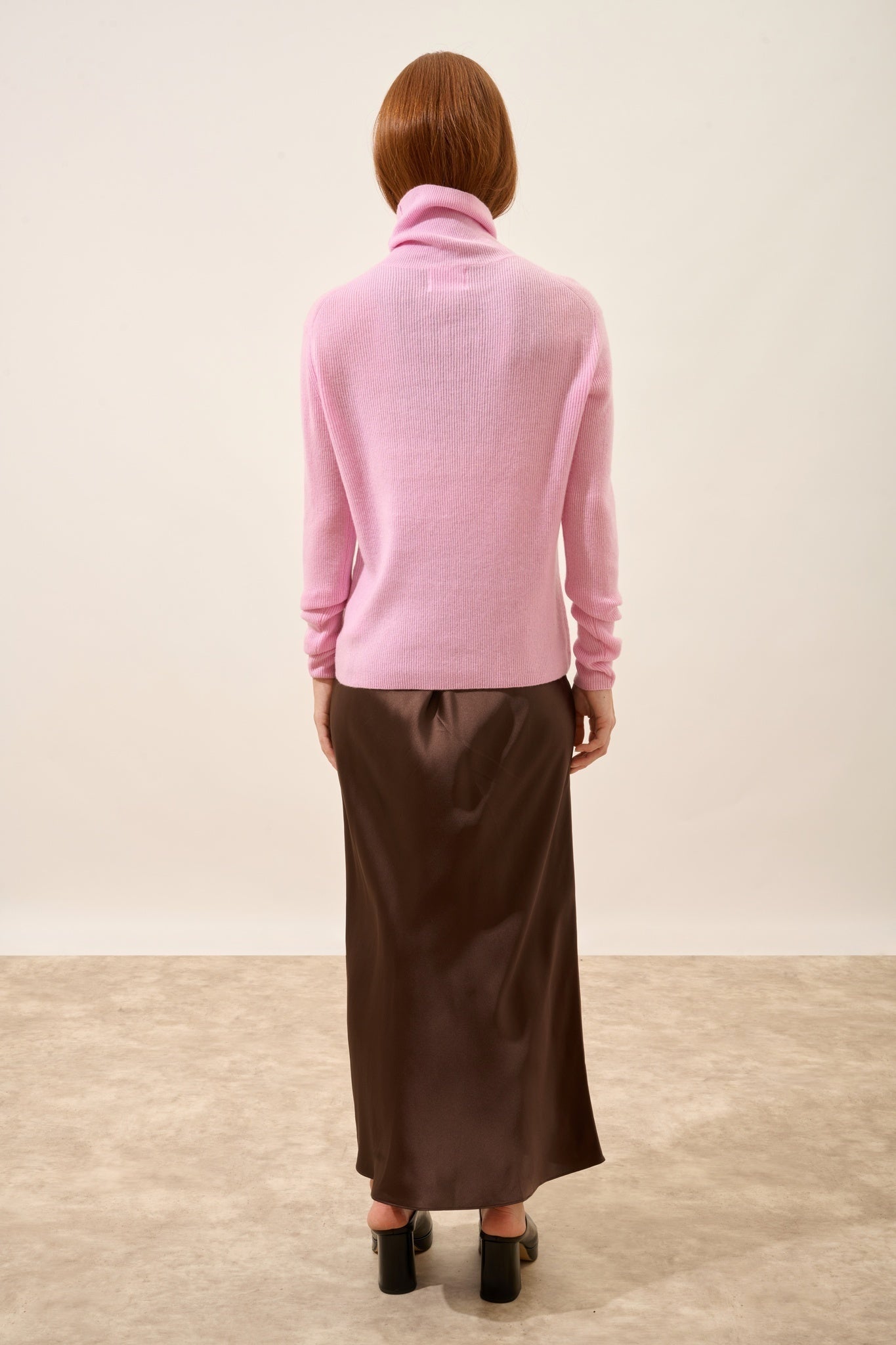 LANAIS rose quartz turtleneck sweater