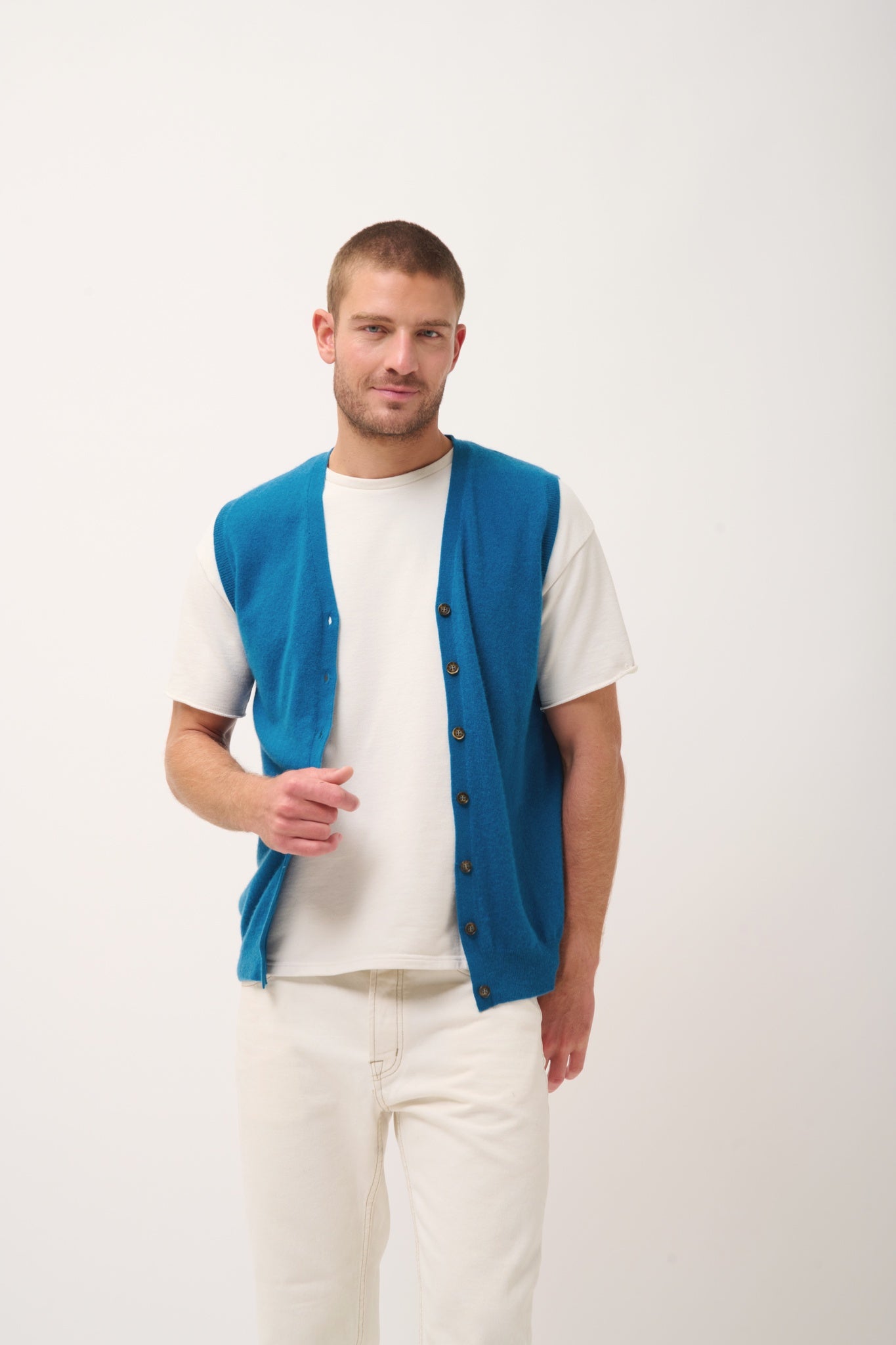 LANA peacock v-neck cardigan