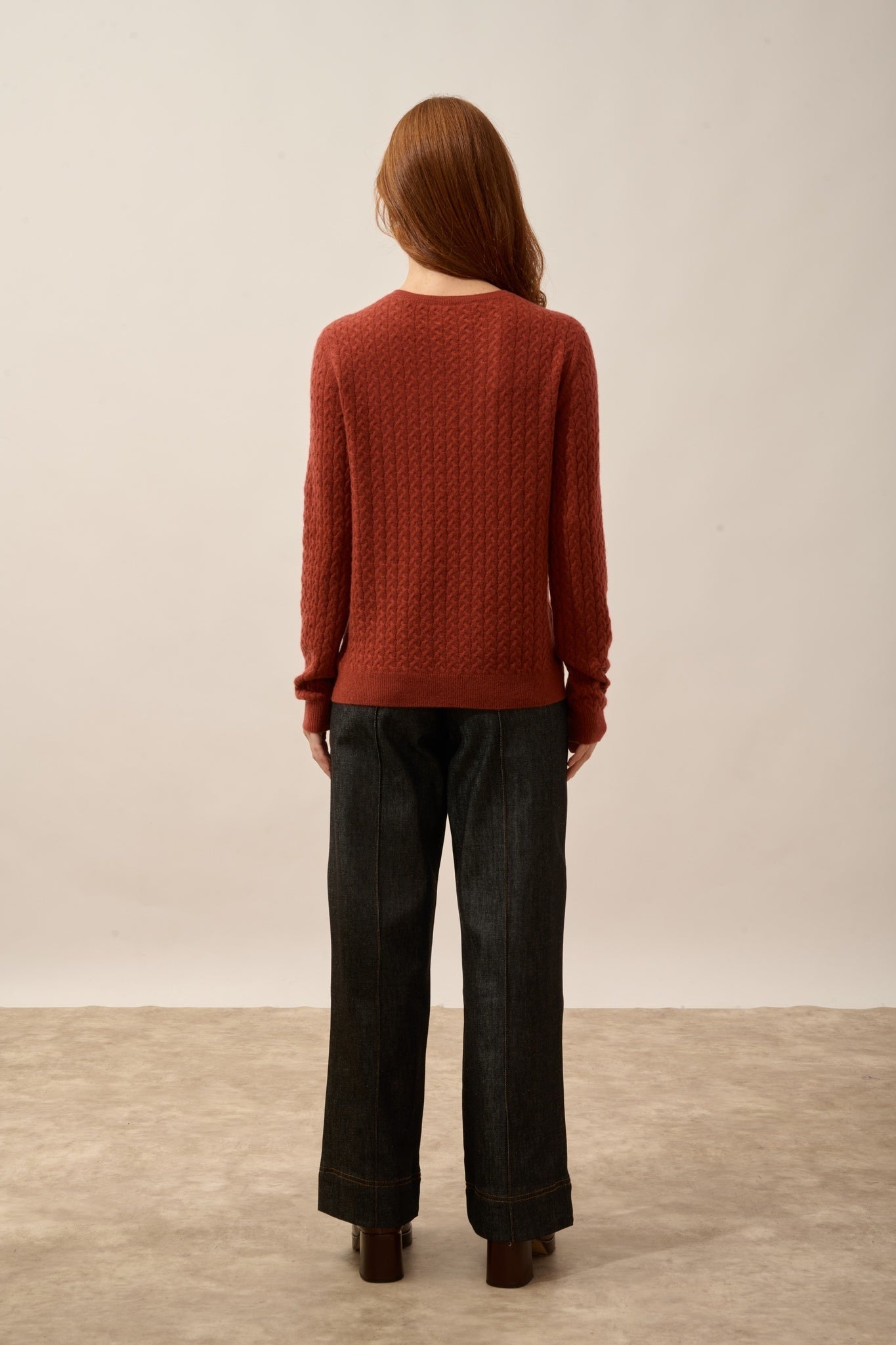 LAURA cardigan col rond cerise