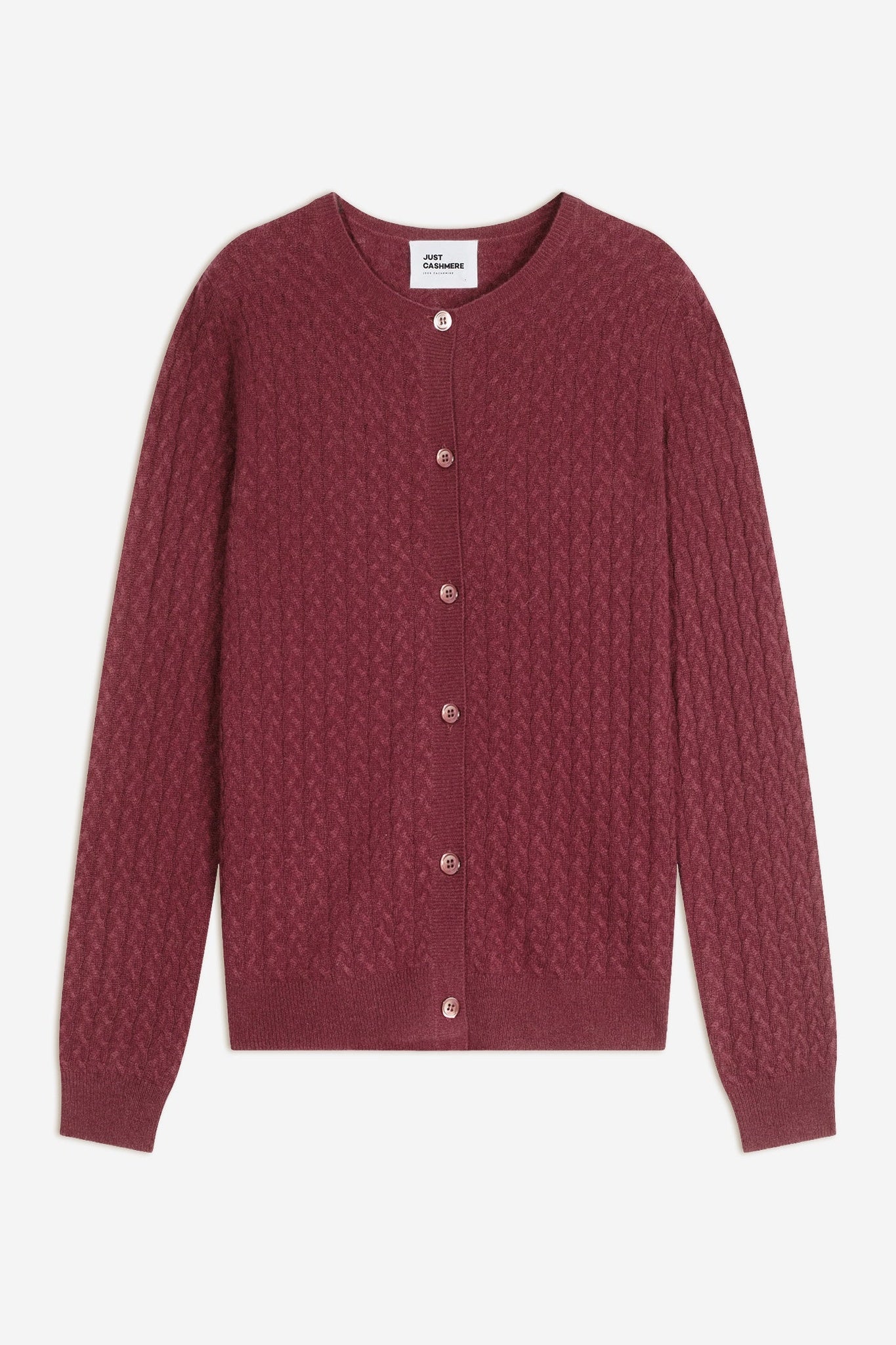 LAURA cardigan col rond cerise