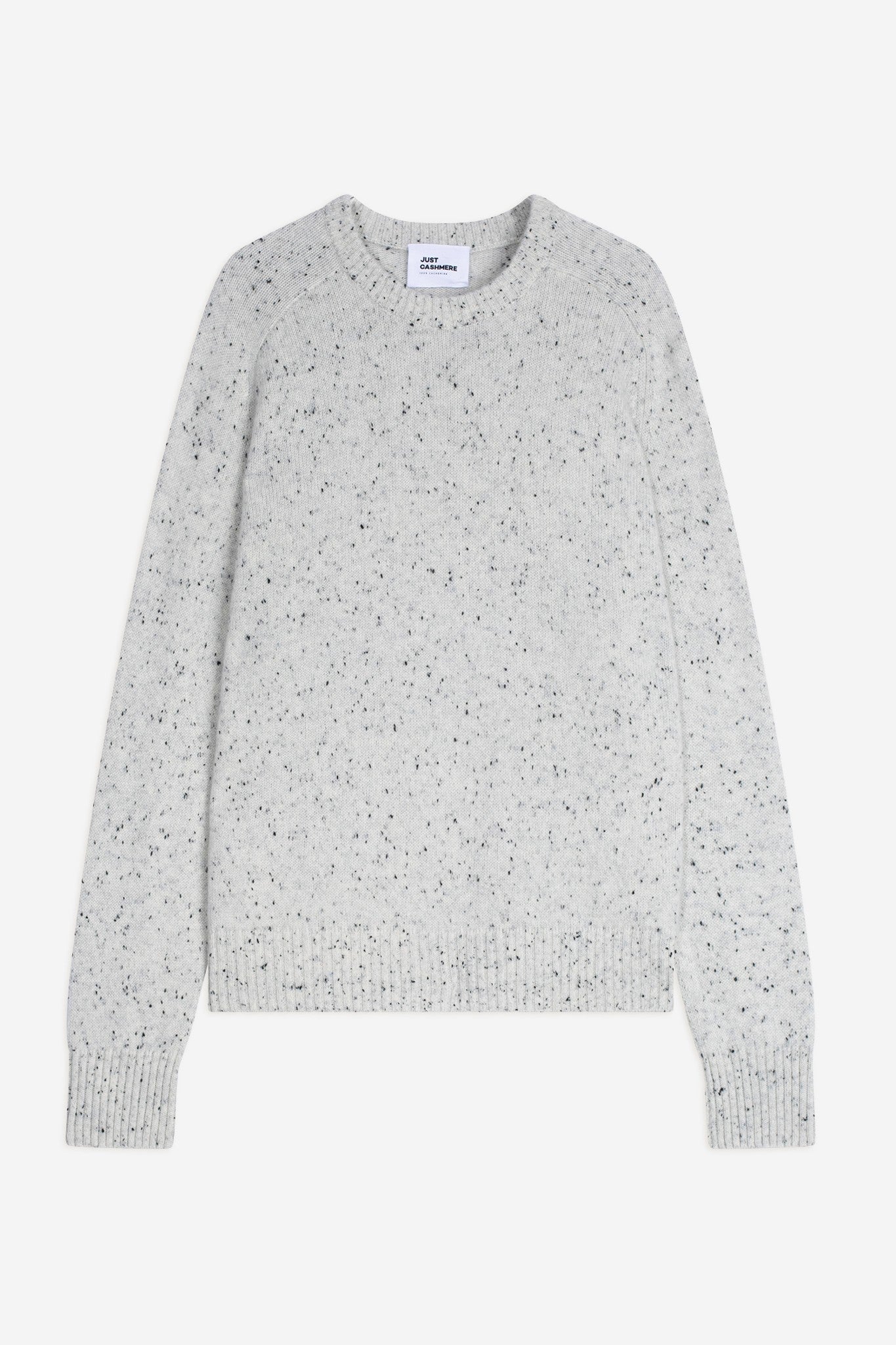 lavinia pull col rond 4 fils gris/noir