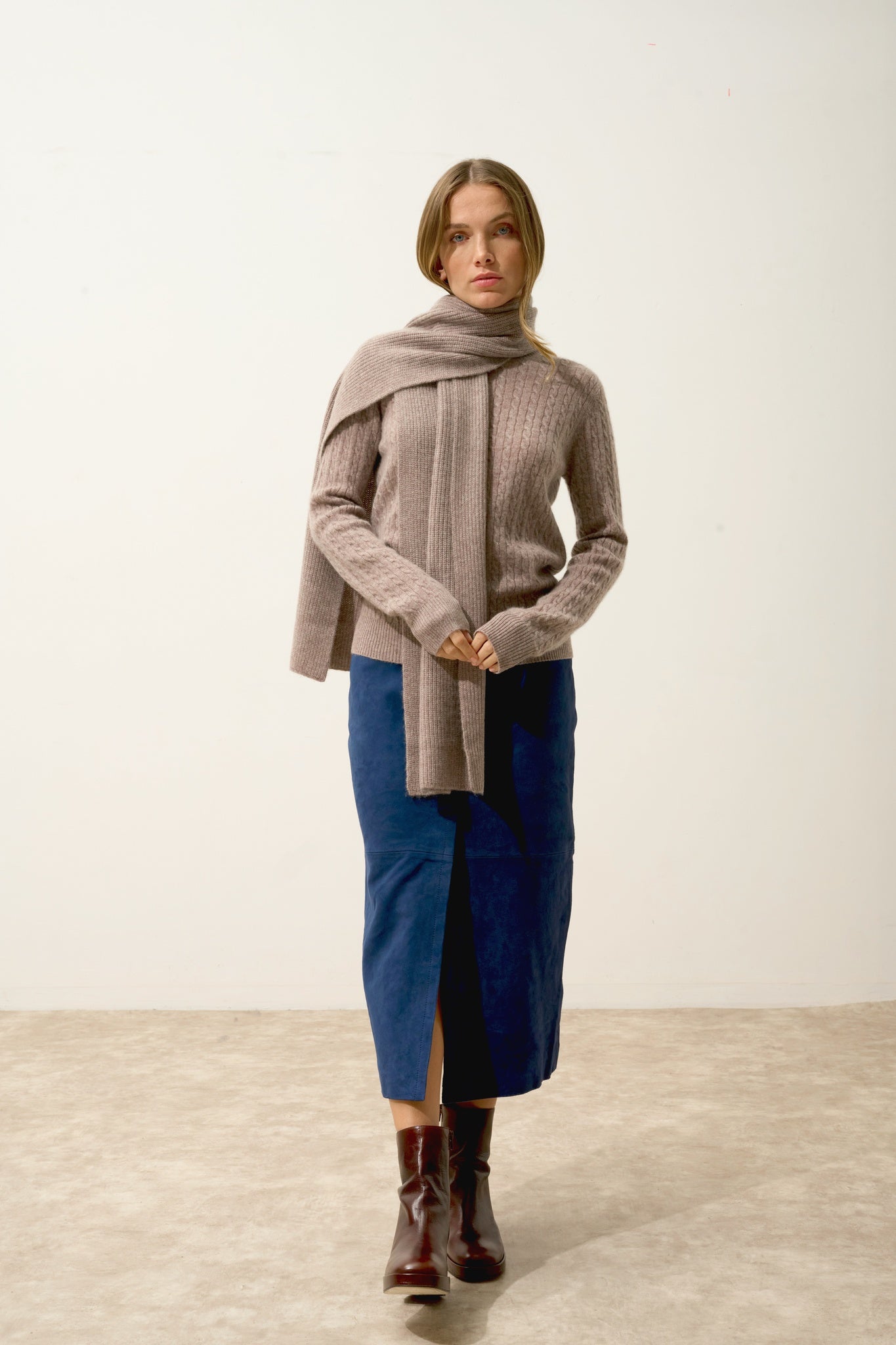 LEA écharpe 4 fils caribou chiné