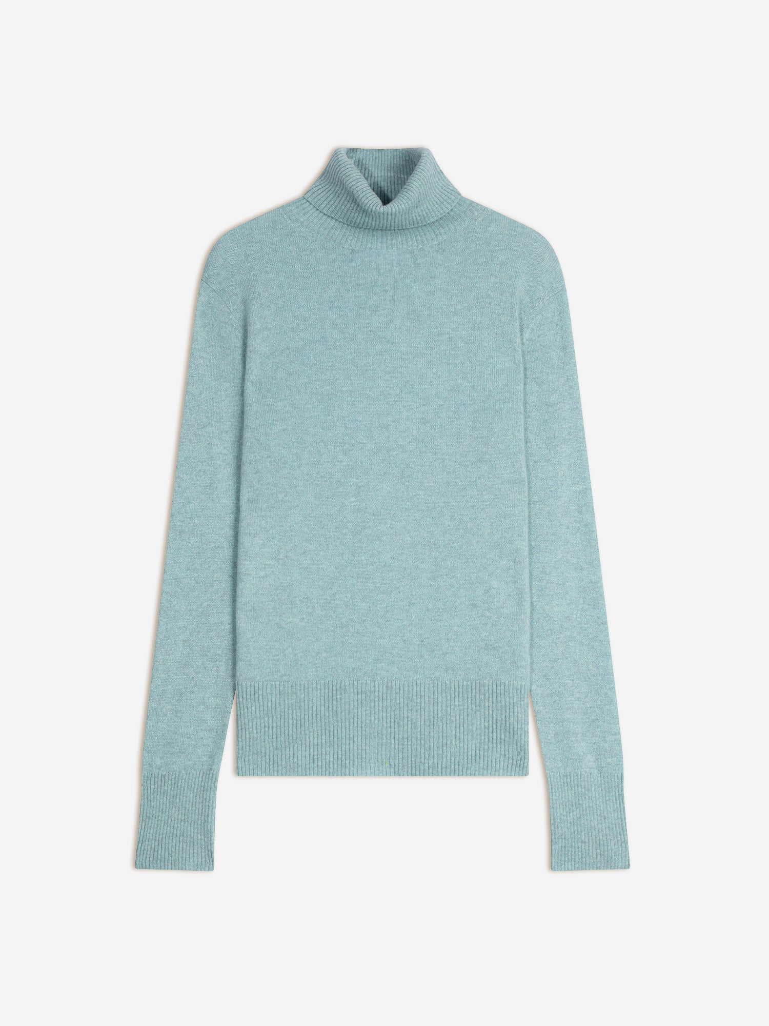 LEXIE aqua mottled turtleneck sweater