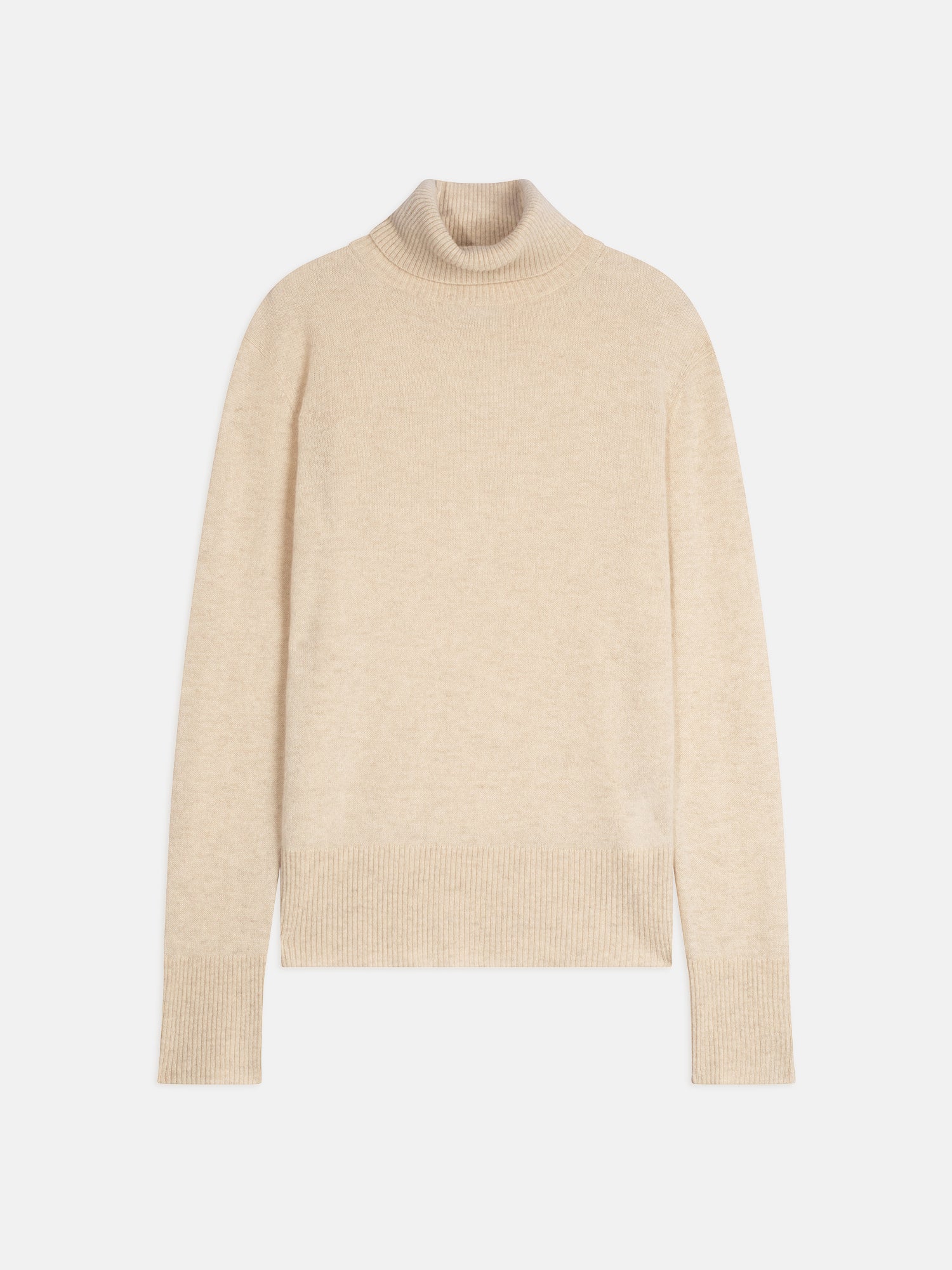 LEXIE pull col roulé avoine