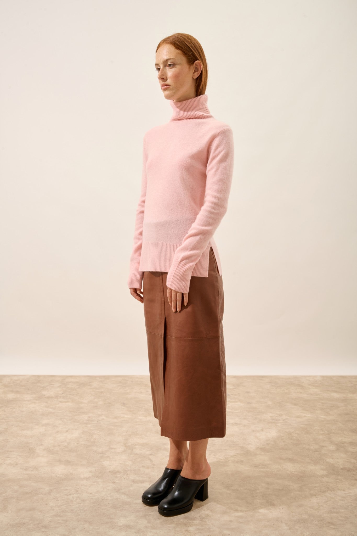 lexie pull col roulé ballerine 100% cachemire