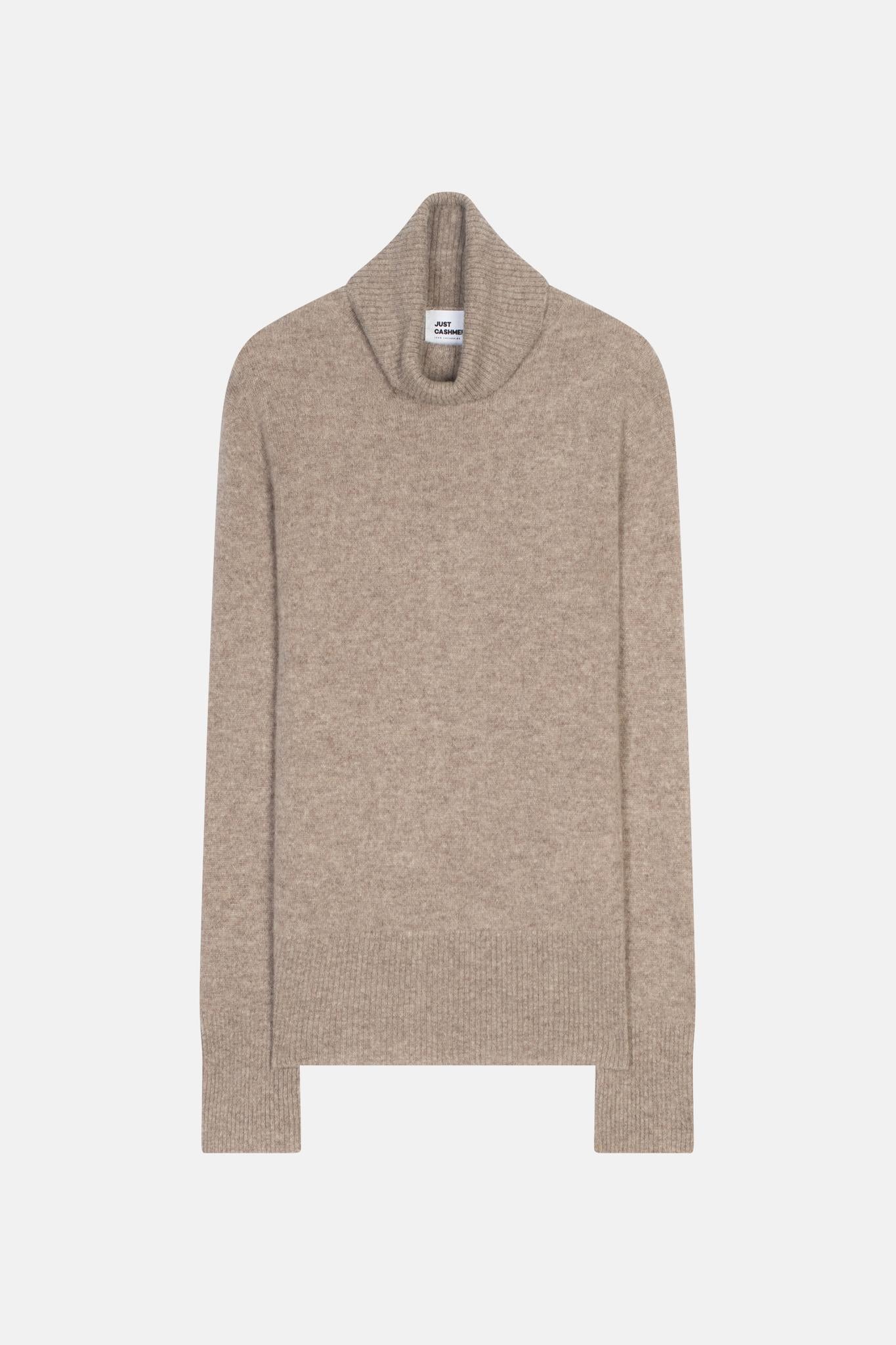 LEXIE pull col roulé caribou chiné