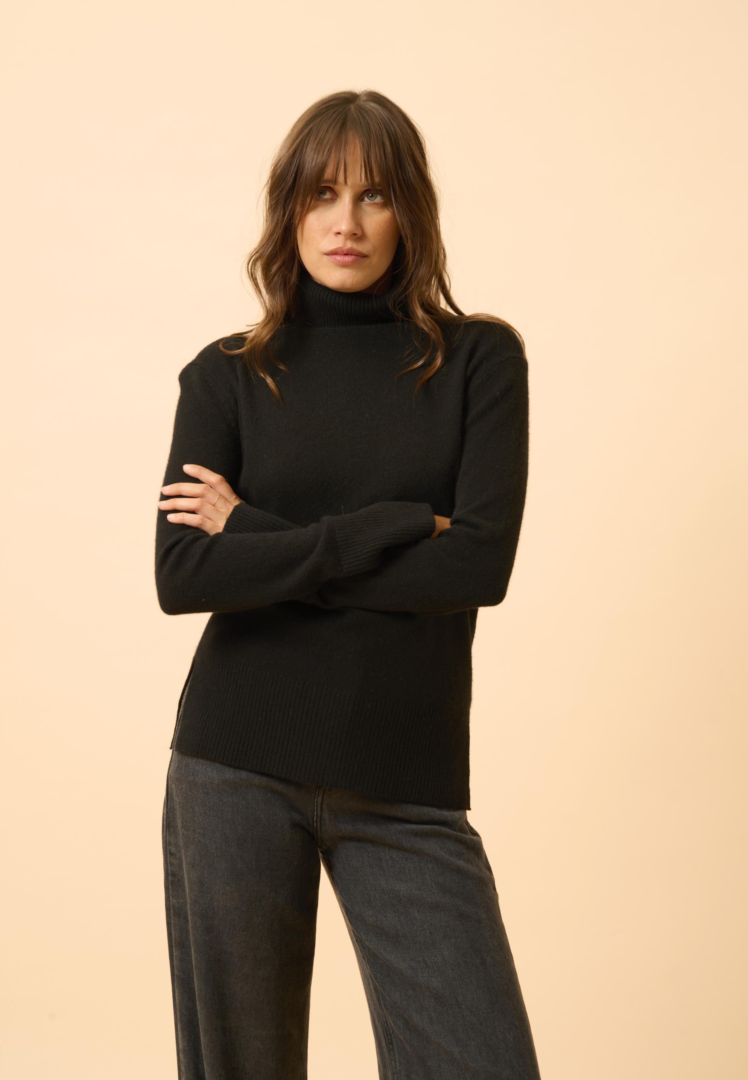 LEXIE black turtleneck sweater