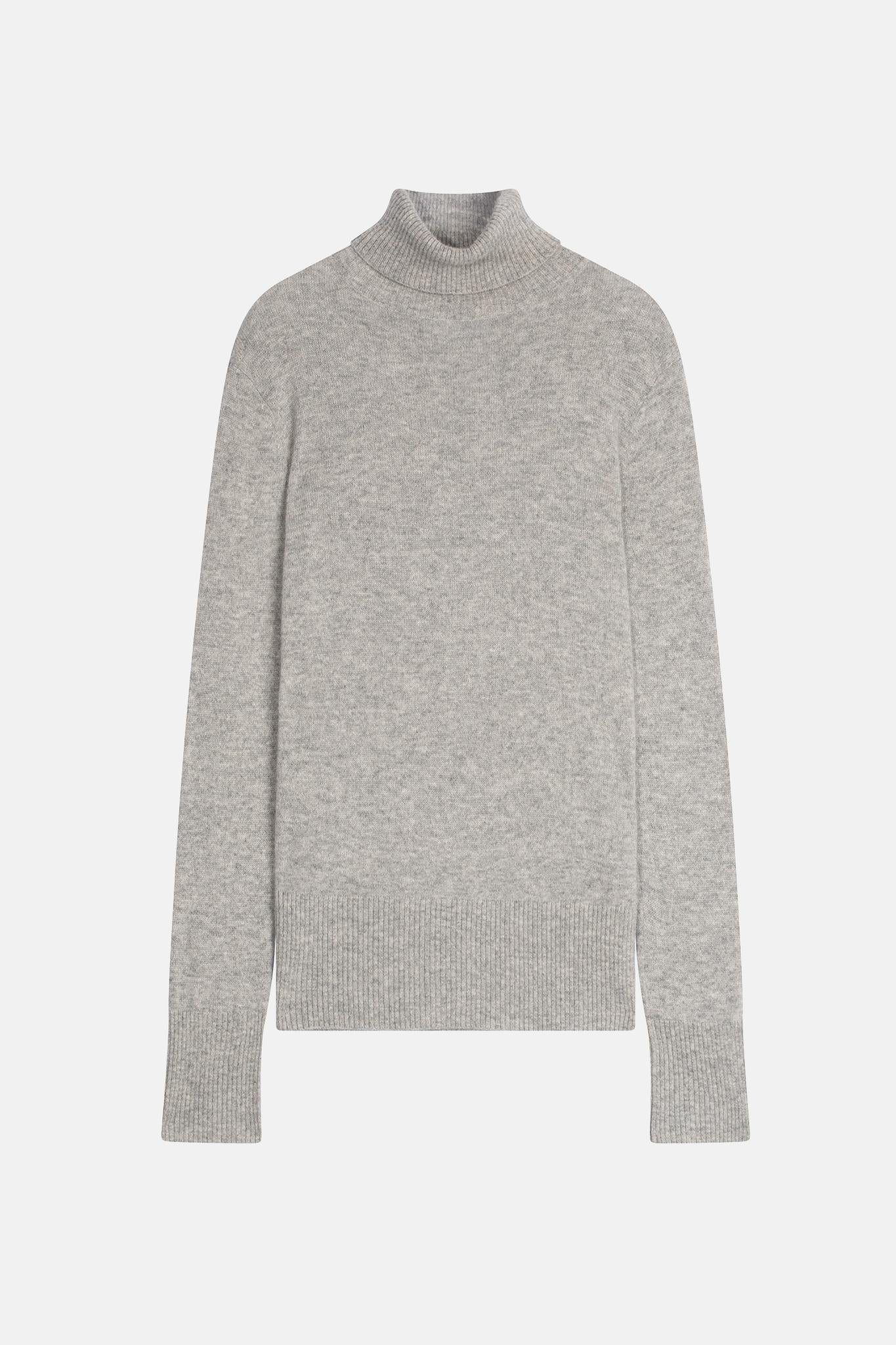 LEXIE pull col roulé nuage chiné