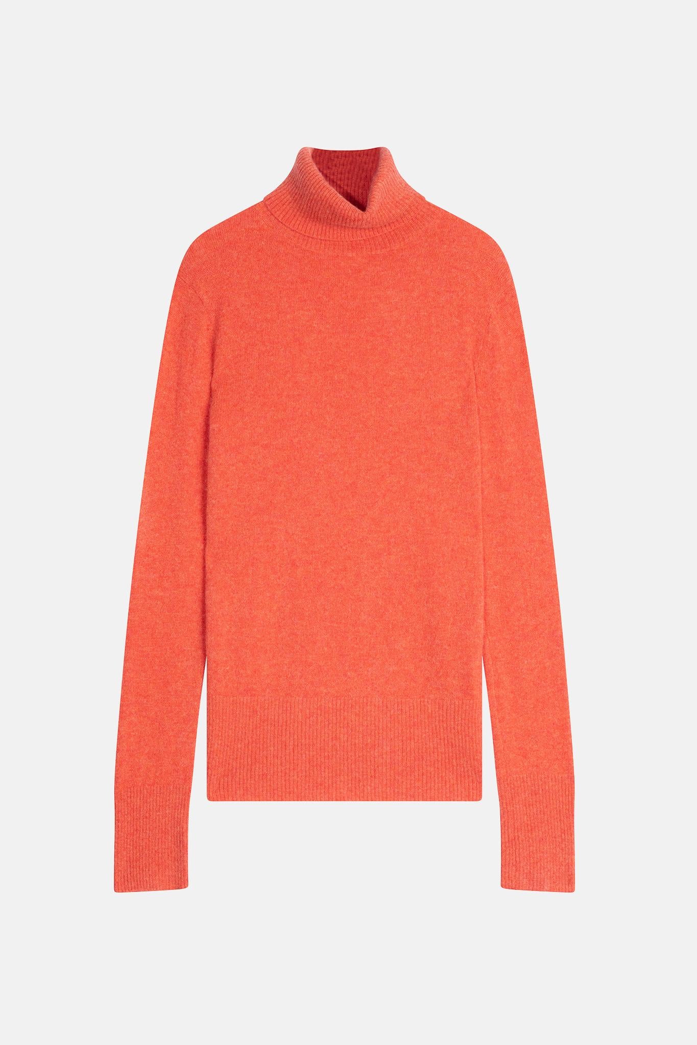 LEXIE orange turtleneck sweater