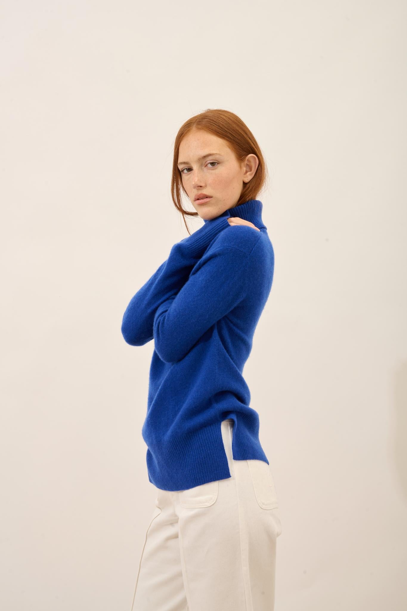LEXIE ultramarine turtleneck sweater