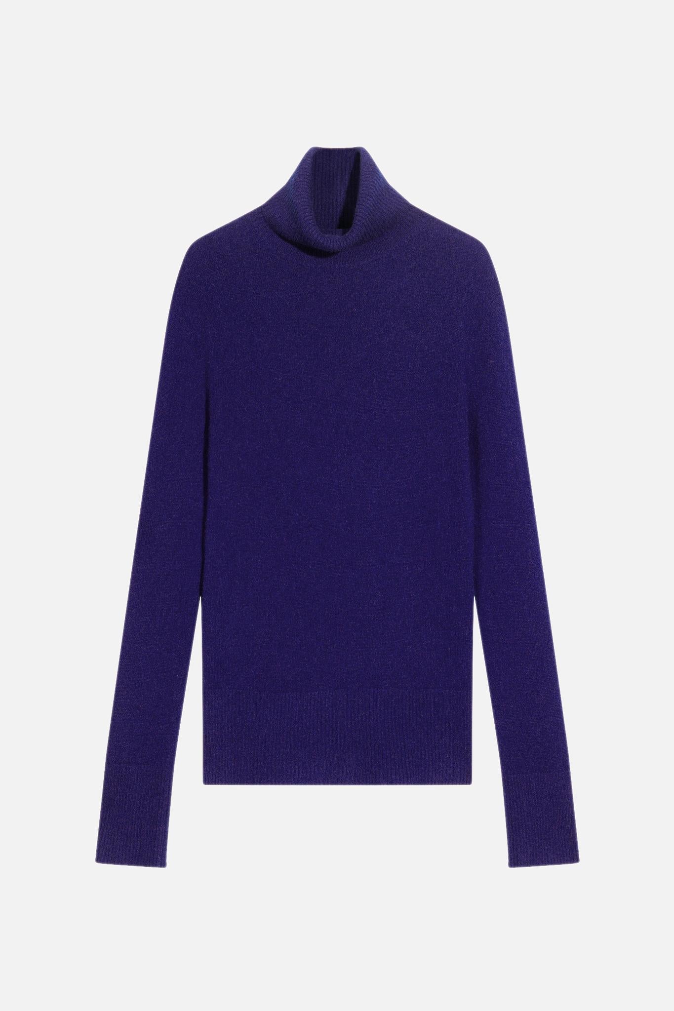 LEXIE turtleneck sweater purple