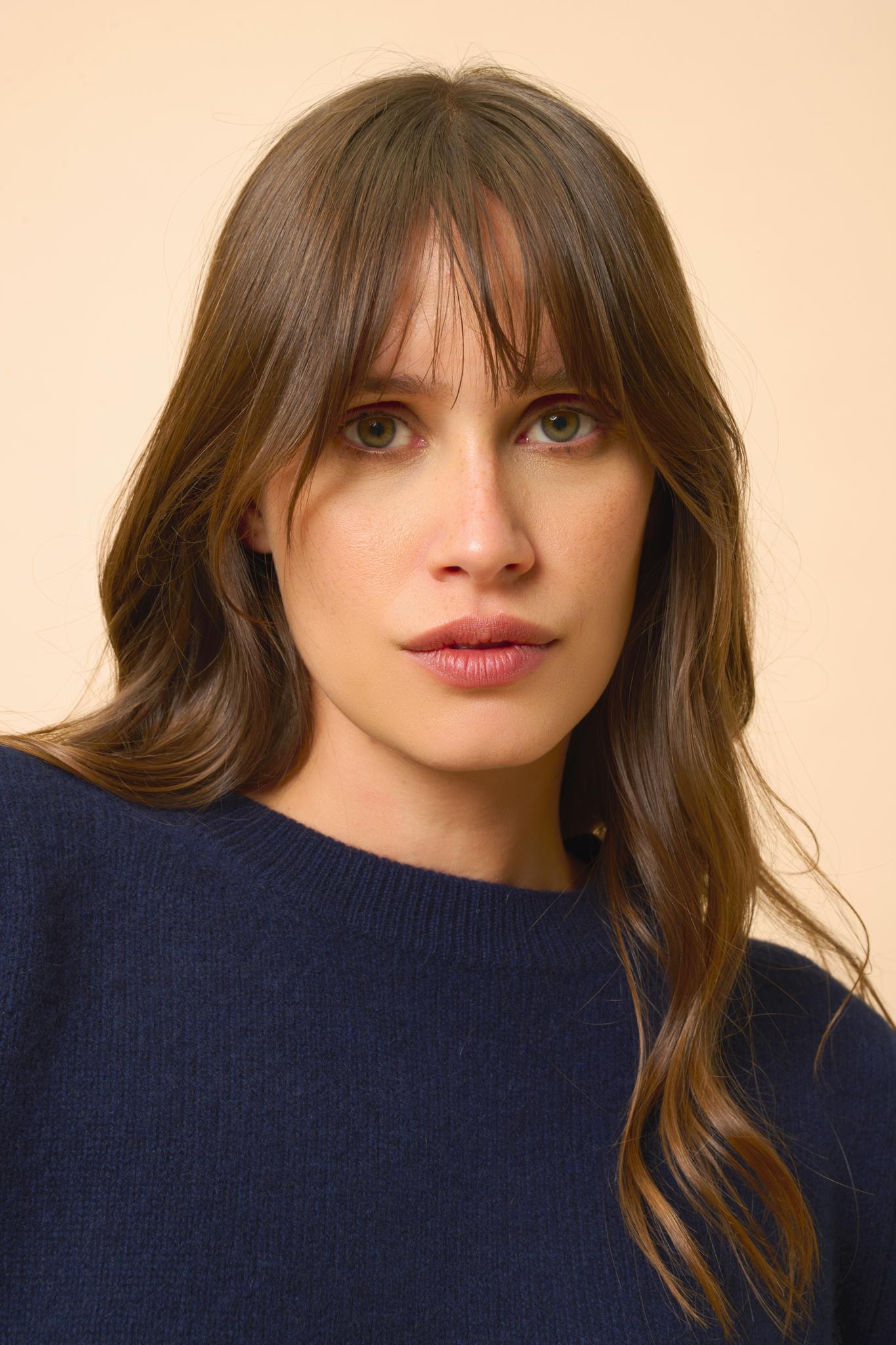 LEXINI pull col rond navy