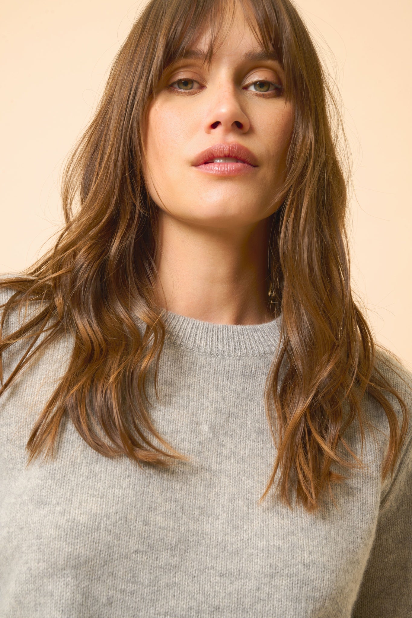 LEXINI nuage chiné round-neck sweater