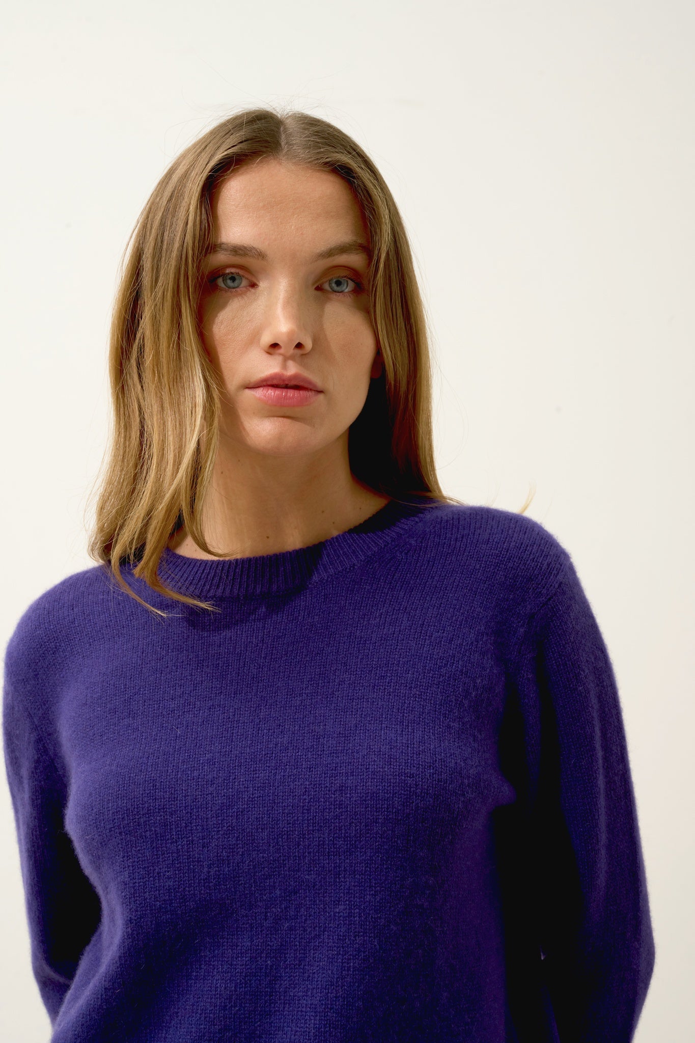 LEXINI pull col rond purple