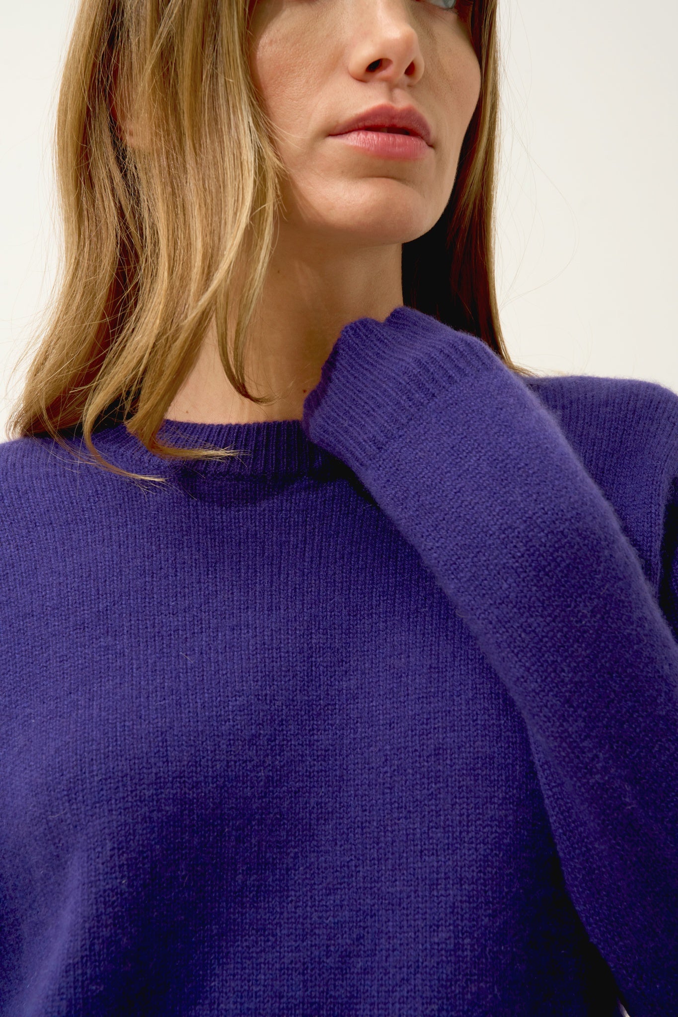 LEXINI pull col rond purple