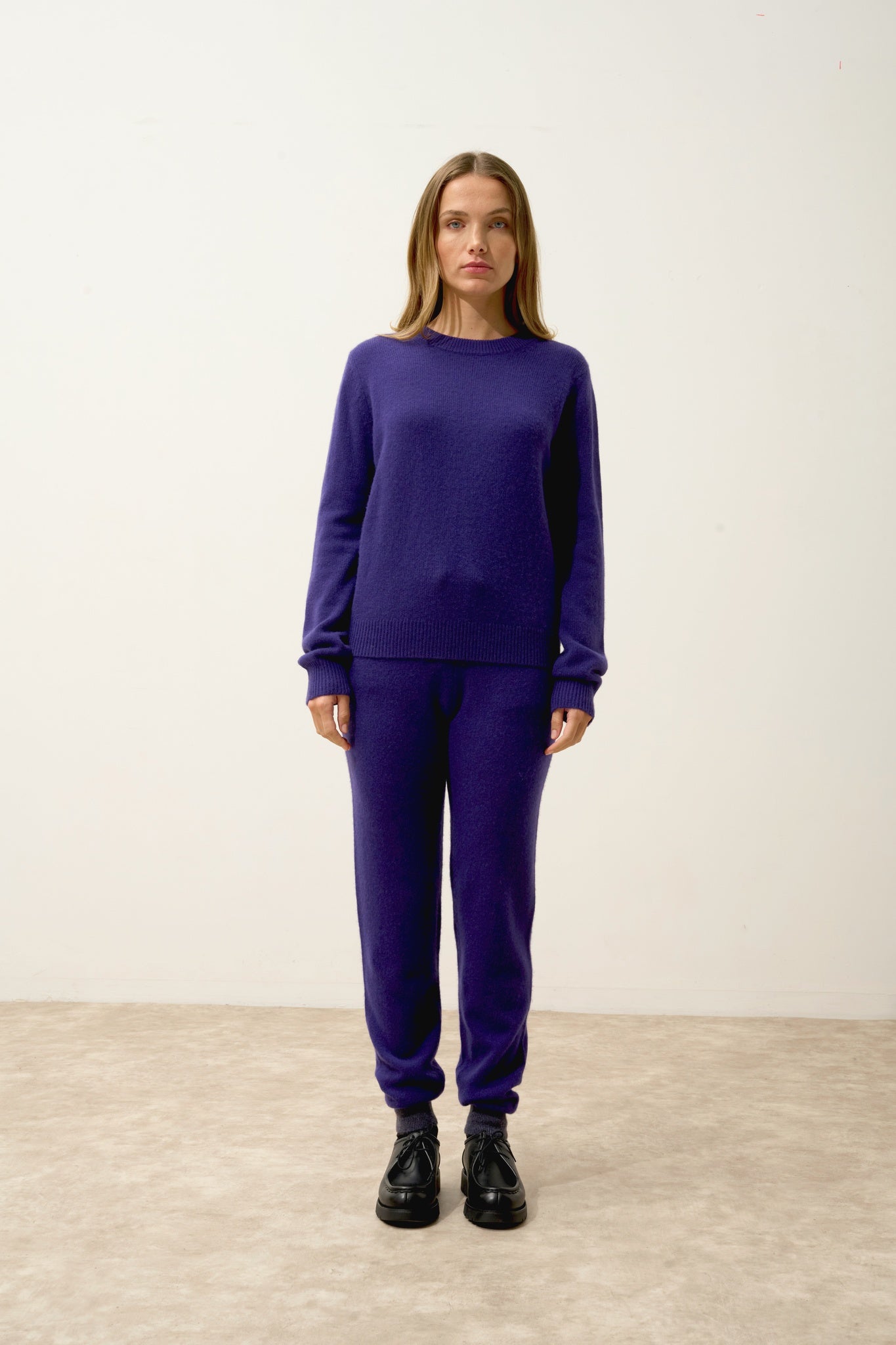 LEXINI pull col rond purple