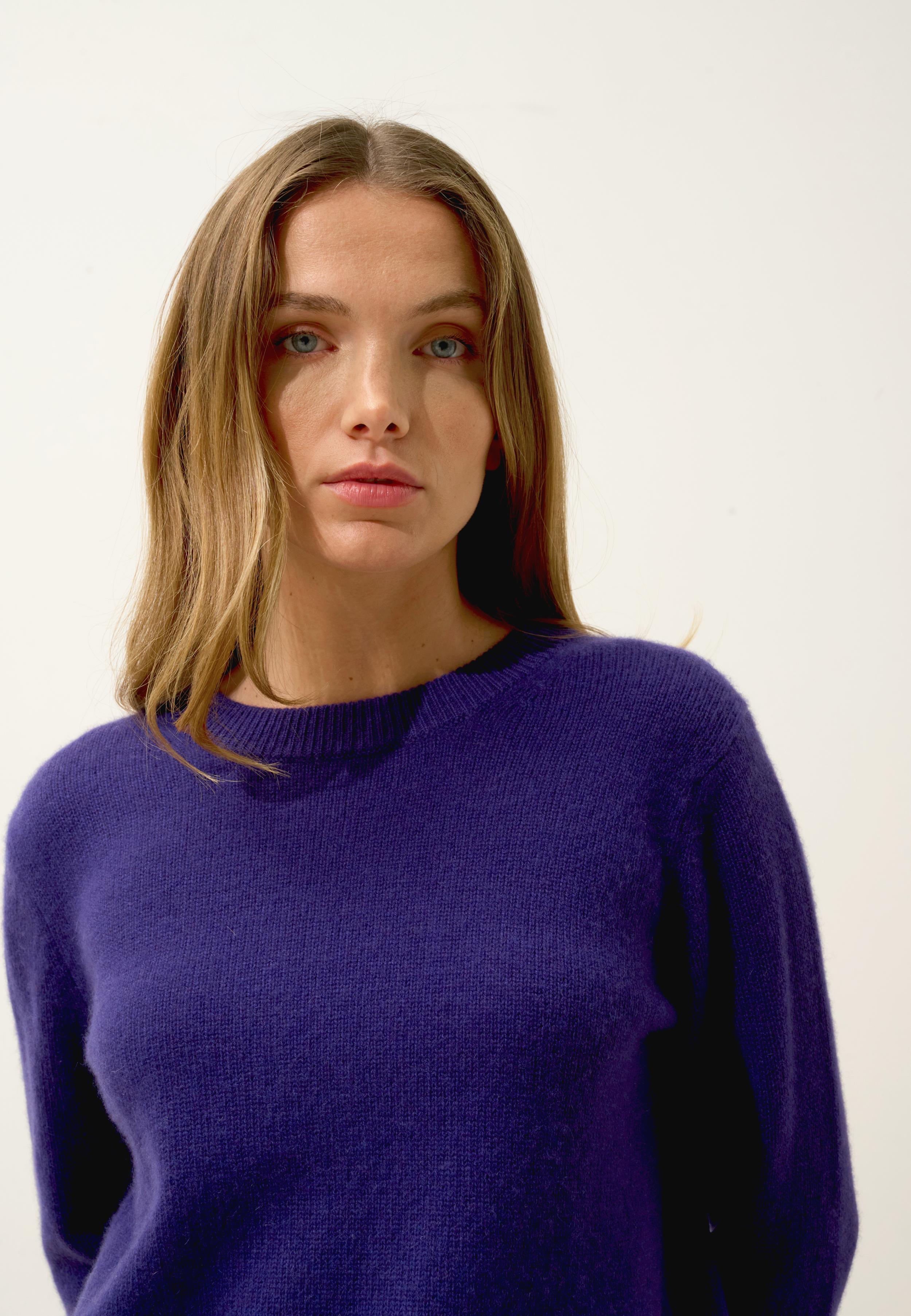 LEXINI pull col rond purple