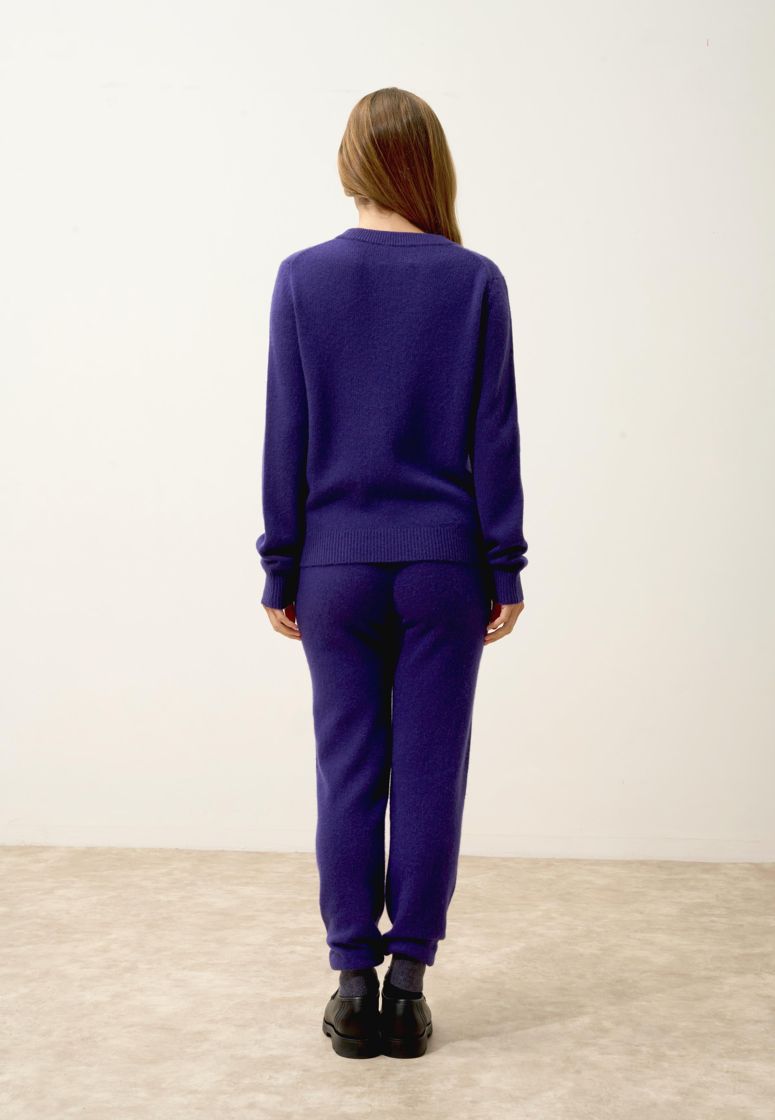 LEXINI pull col rond purple