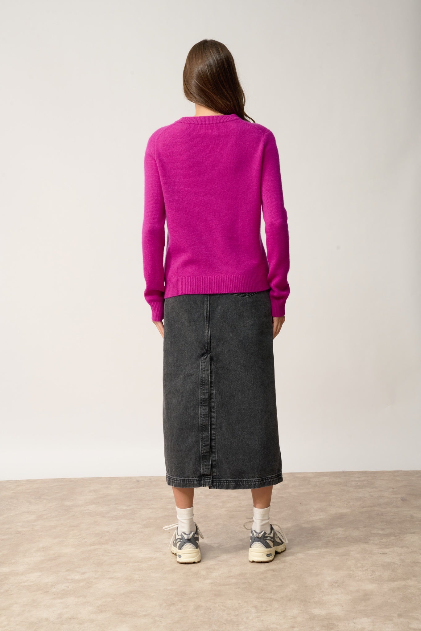 LEXINI pull col rond violine