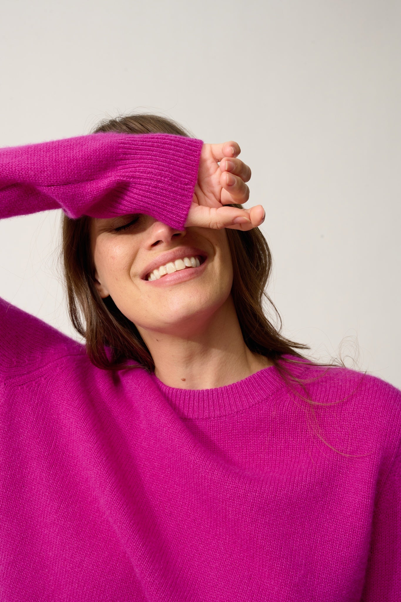 LEXINI pull col rond violine