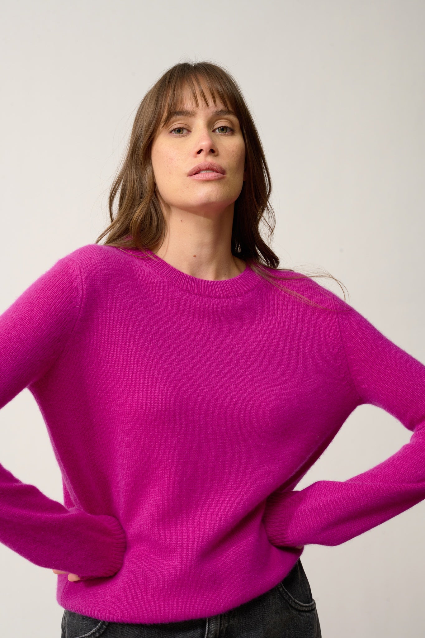 LEXINI pull col rond violine