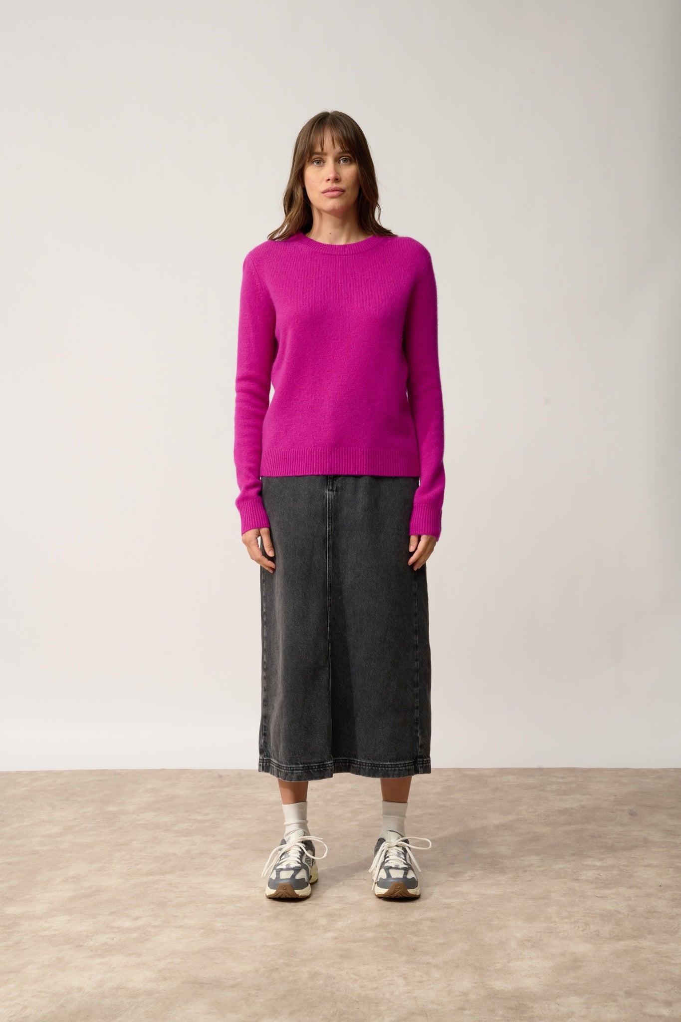 LEXINI pull col rond violine