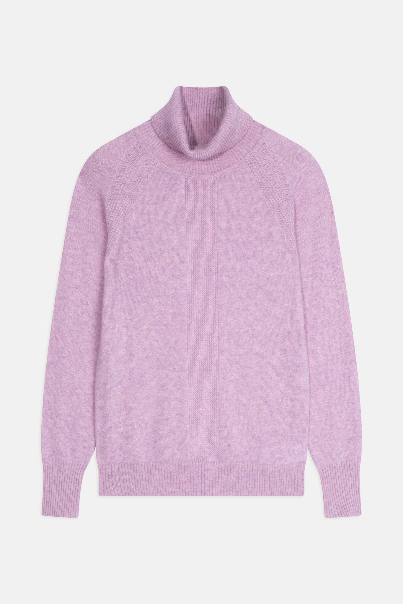 lilly pull col roulé guimauve chiné