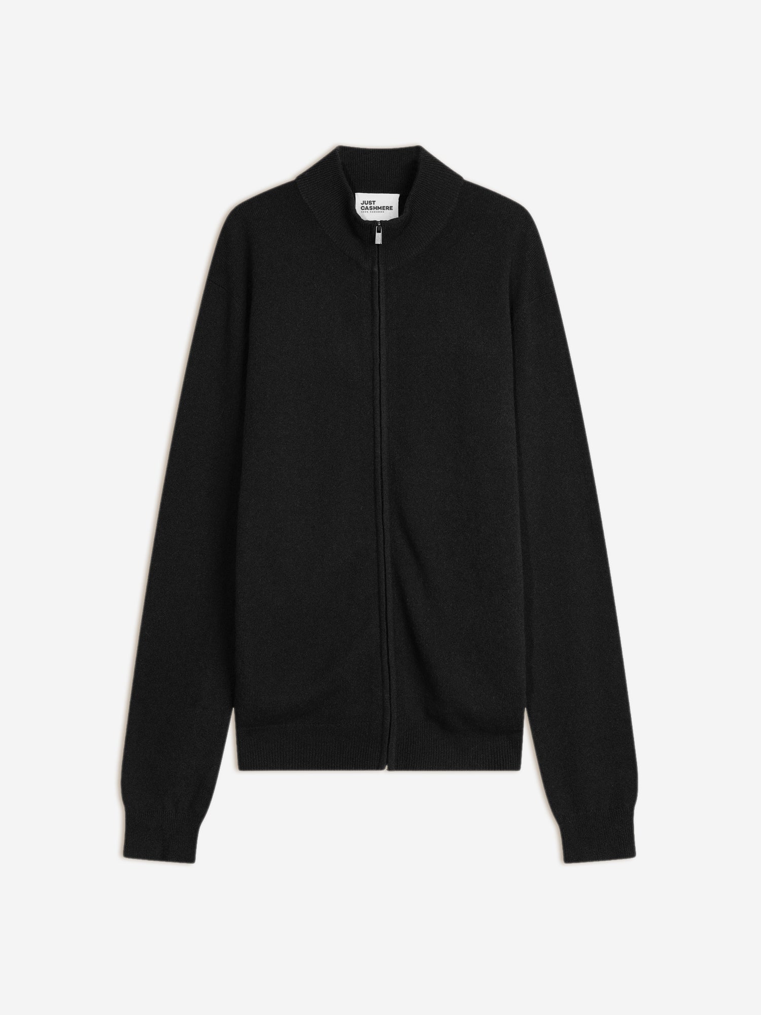 LILOU black stand-up collar cardigan