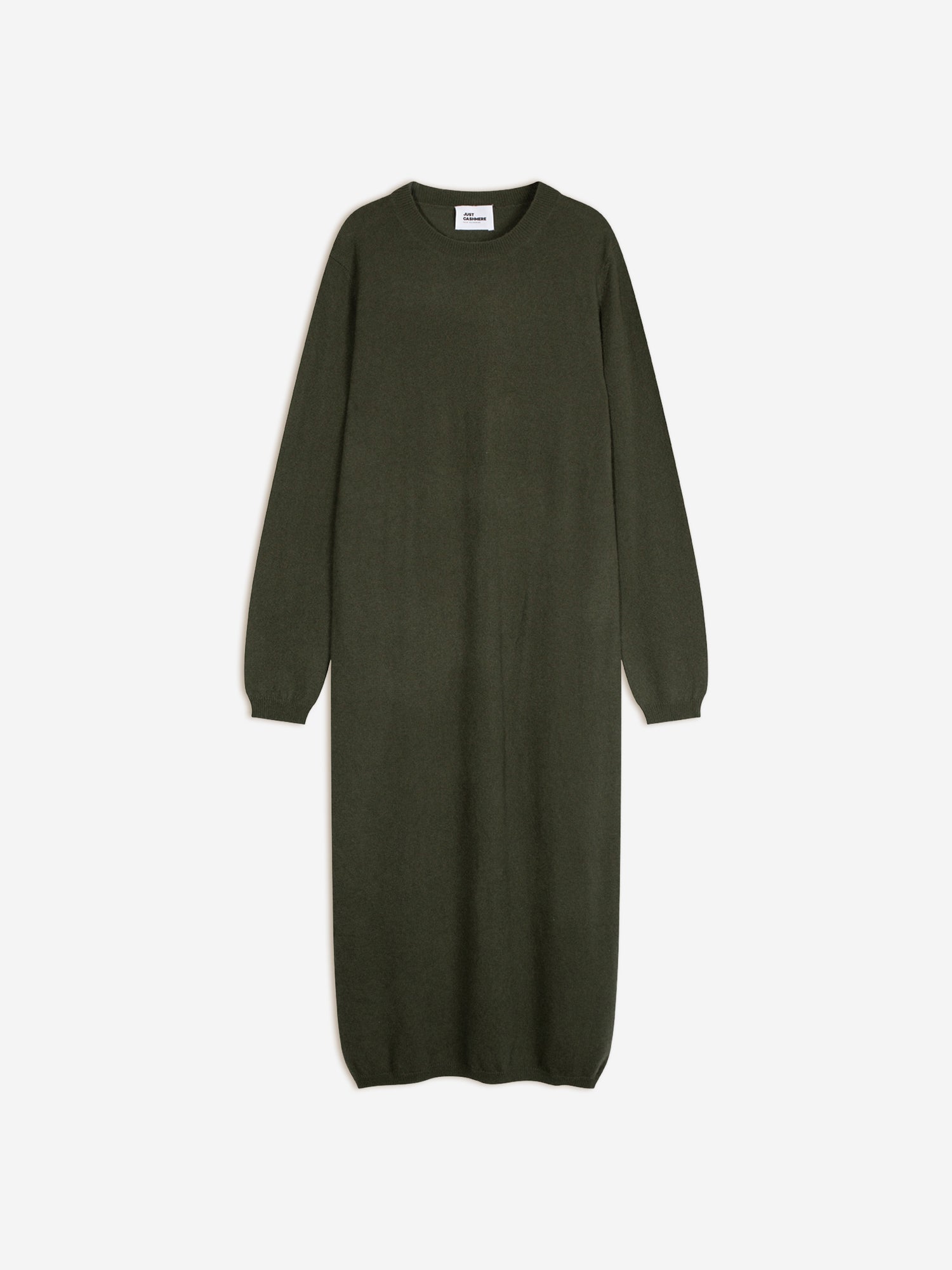 LINA robe col rond kaki